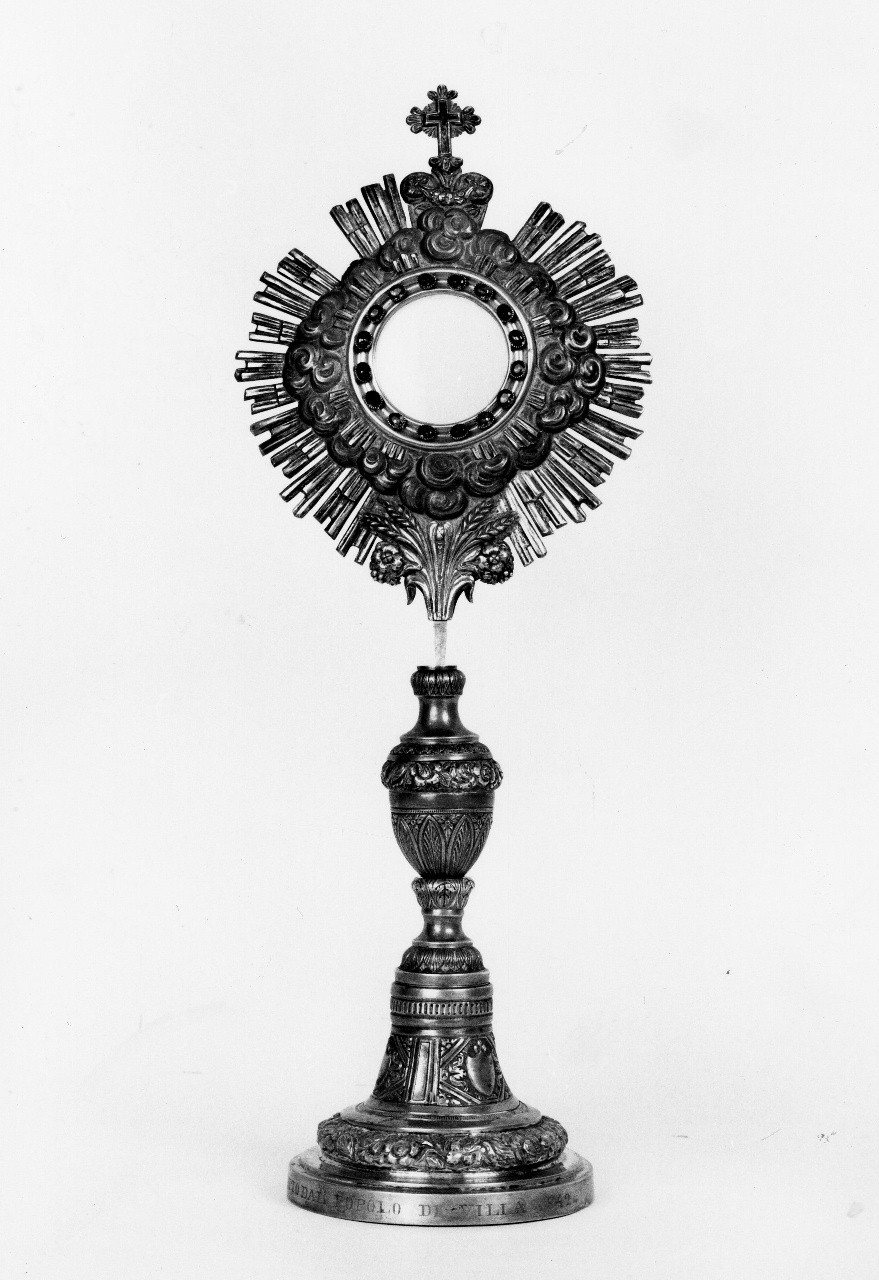 ostensorio - a raggiera - bottega toscana (sec. XIX)