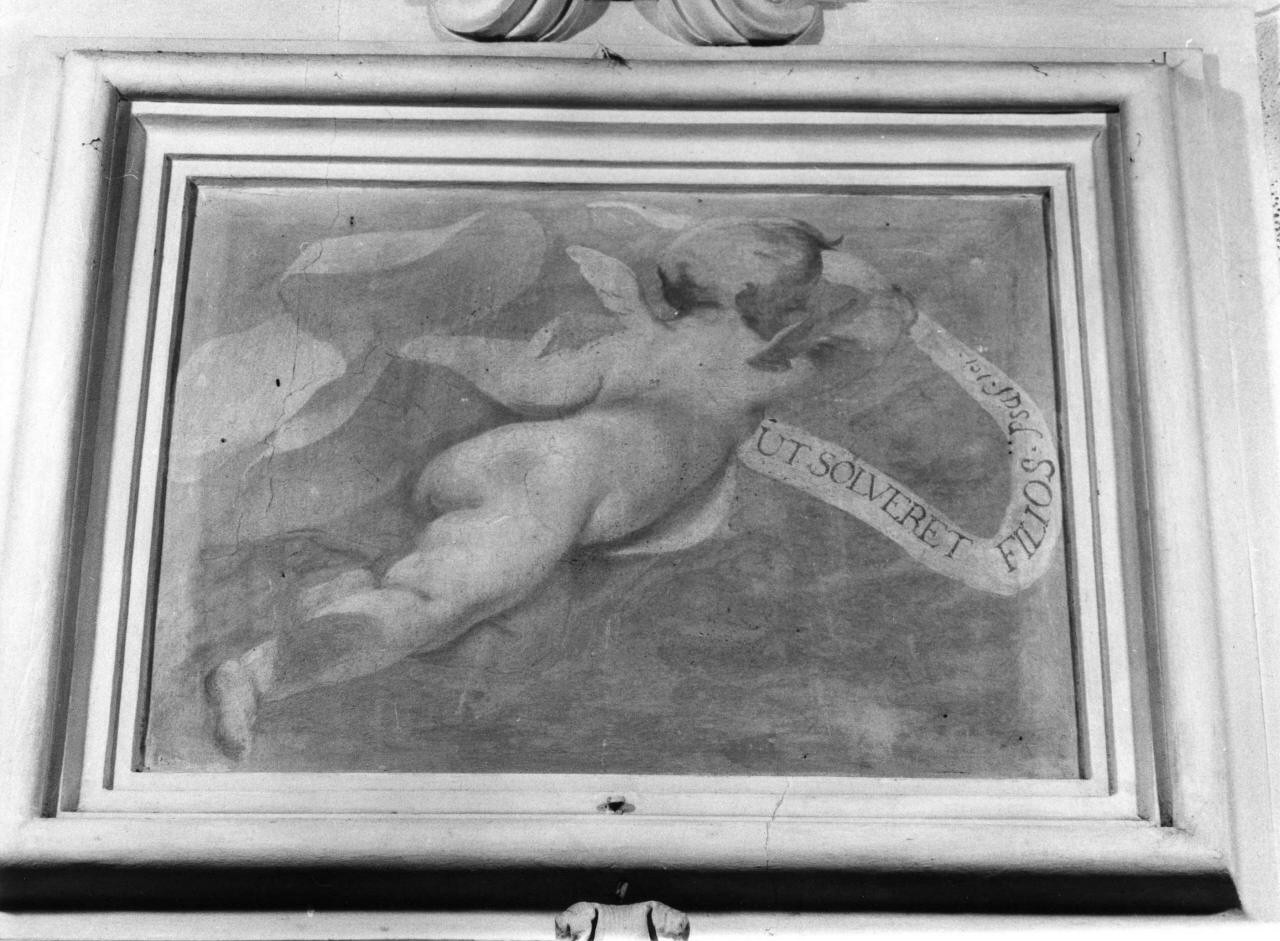 putto alato (dipinto) di Ferretti Giovanni Domenico (sec. XVIII)