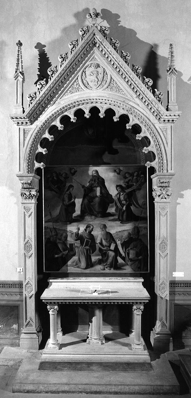 altare, serie di Castellucci Giuseppe, Bichi Ettore bottega, Benvenuti Alfredo bottega (sec. XX)