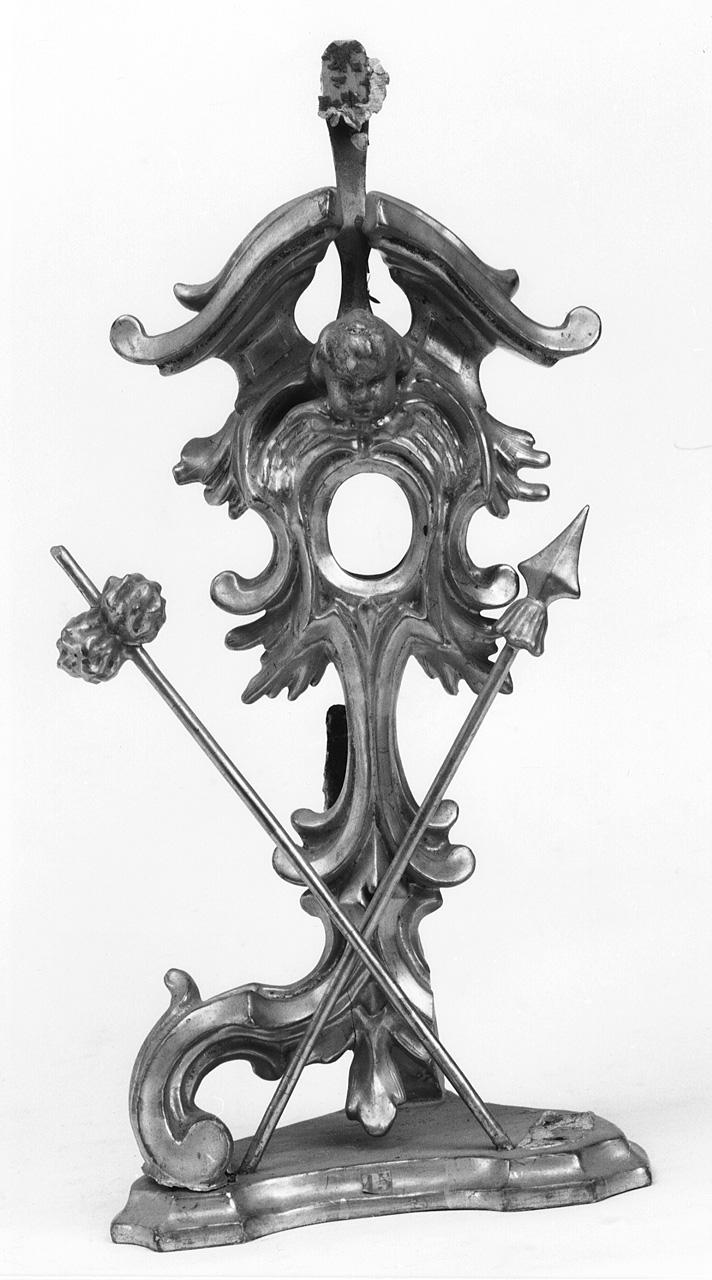 reliquiario - a ostensorio - manifattura toscana (sec. XVIII)