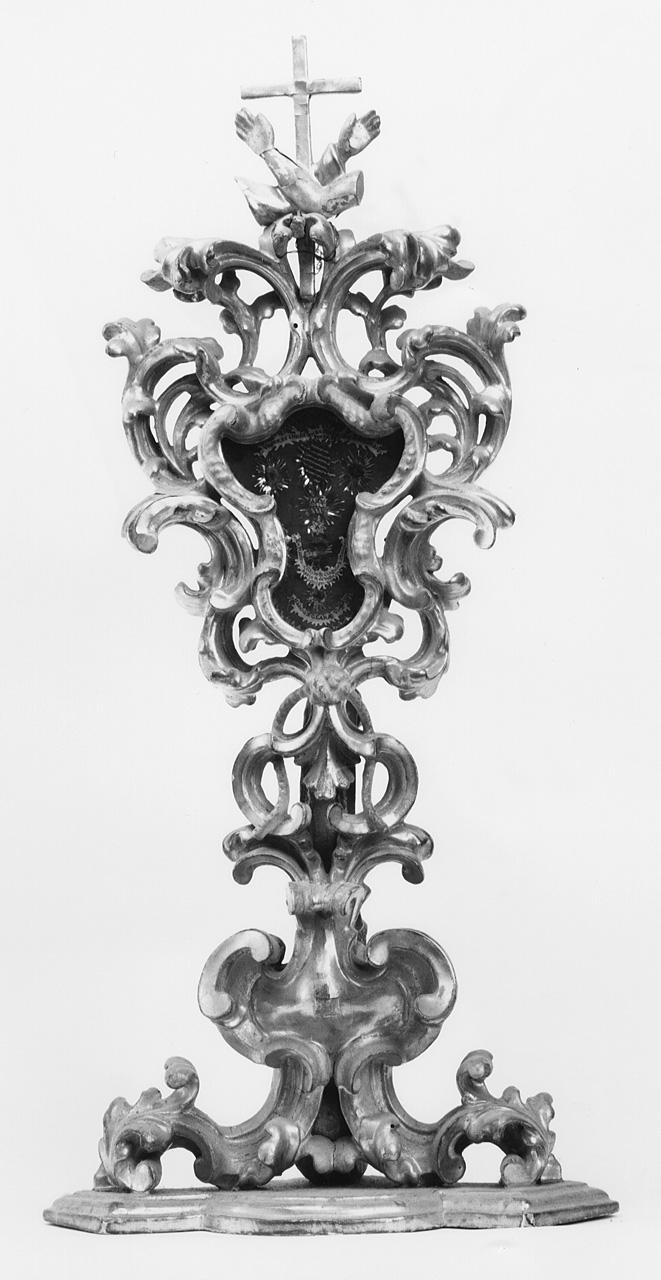 reliquiario - a ostensorio - manifattura toscana (sec. XVIII)
