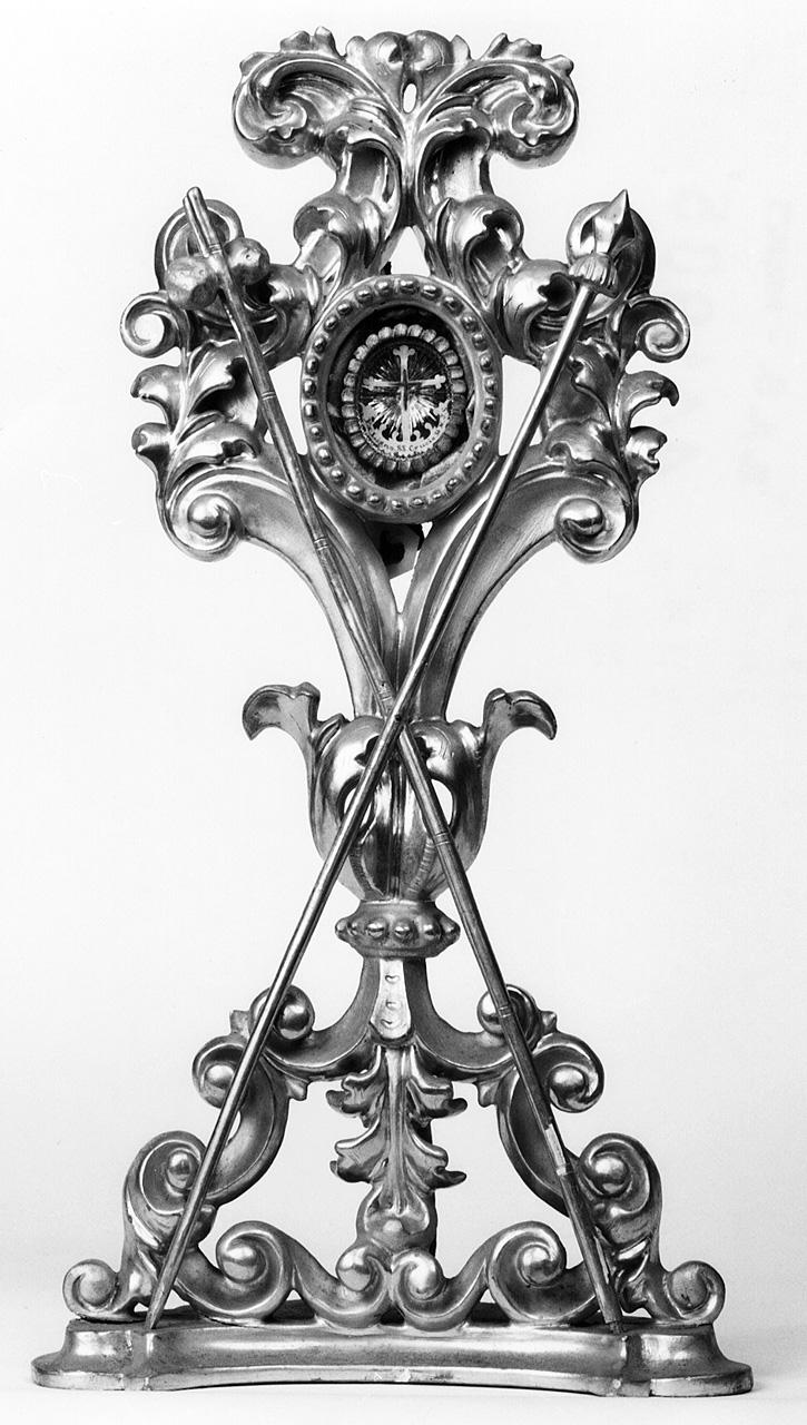 reliquiario - a ostensorio - produzione toscana (secc. XVIII/ XIX)