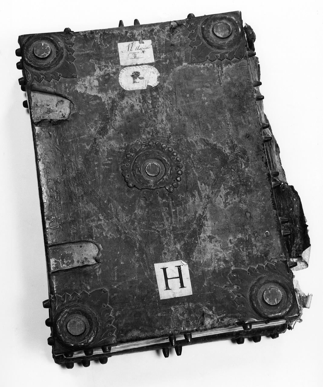 coperta di libro liturgico - produzione toscana (sec. XVII)