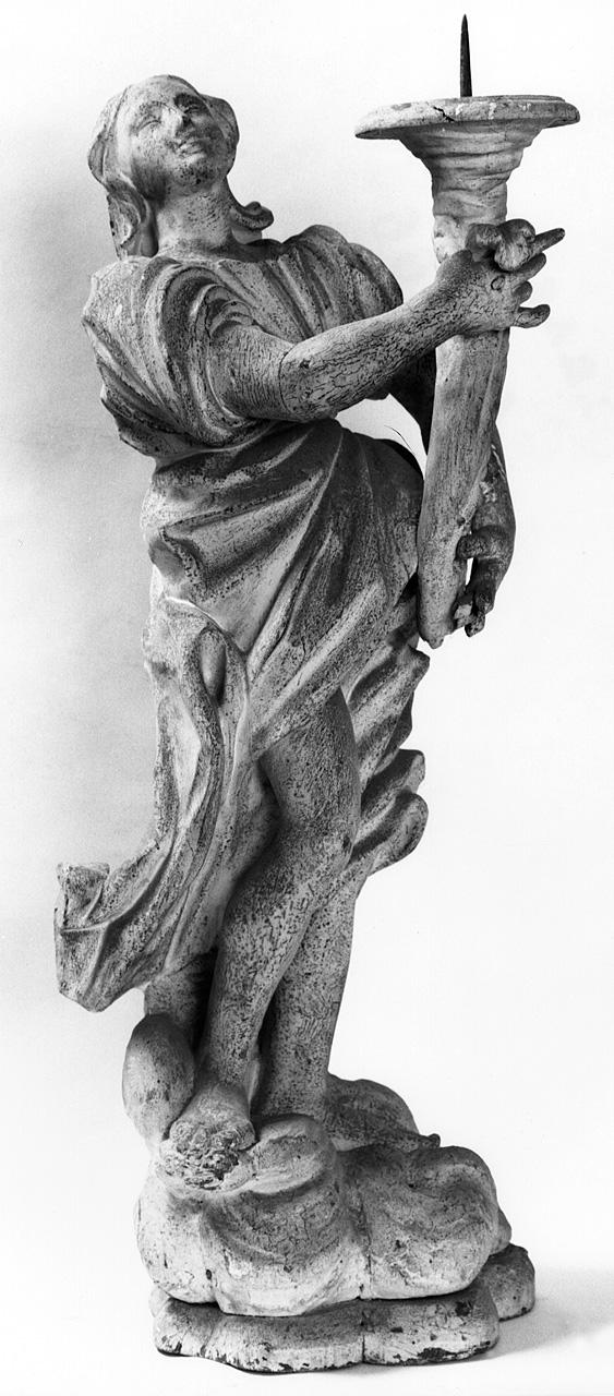 angelo (candelabro - a statua, serie) - manifattura toscana (sec. XVIII)