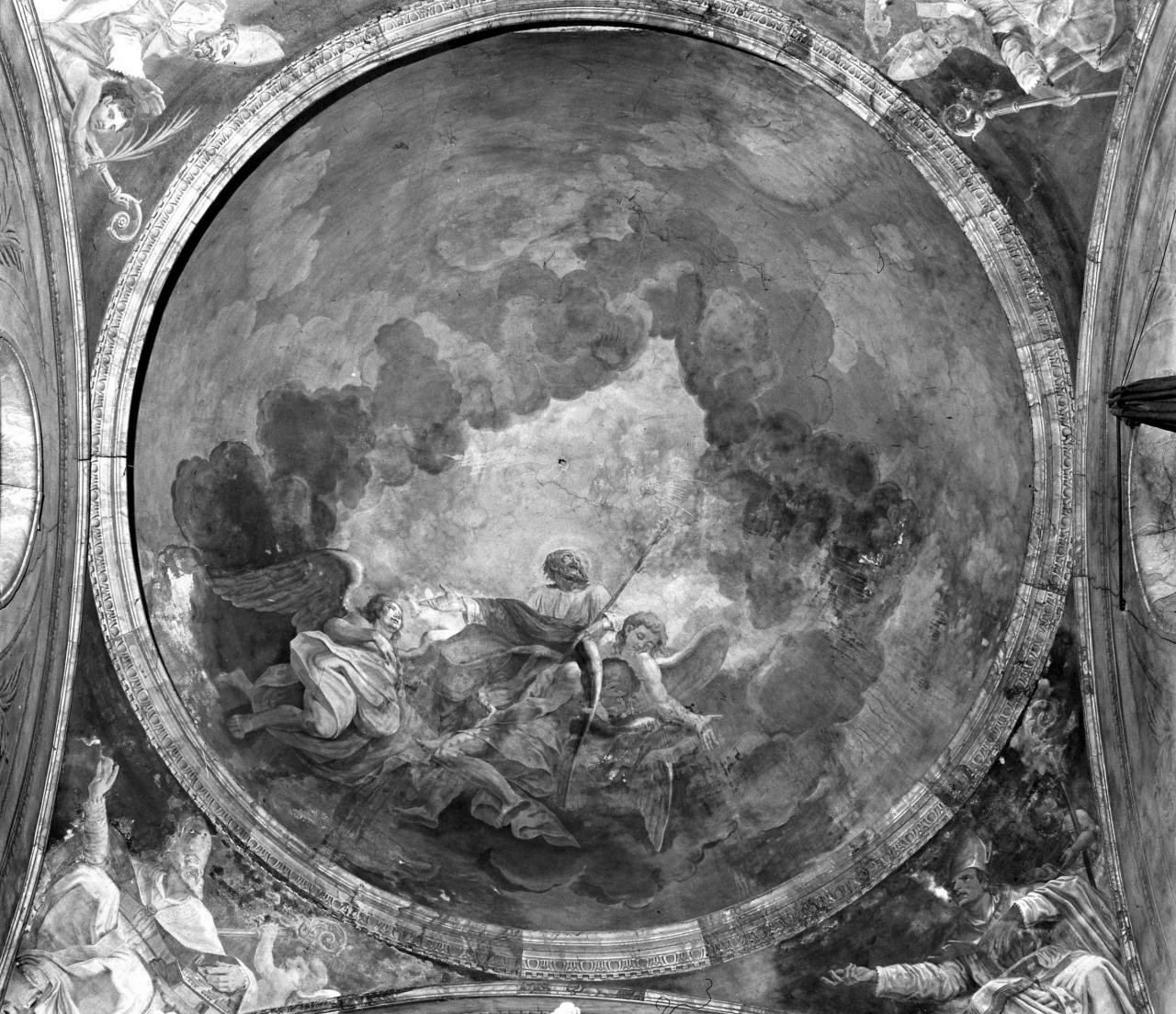 gloria di San Rocco (dipinto, complesso decorativo) di Vannacci Giuseppe, Ulivelli Cosimo (seconda metà, seconda metà sec. XVII, sec. XVIII)