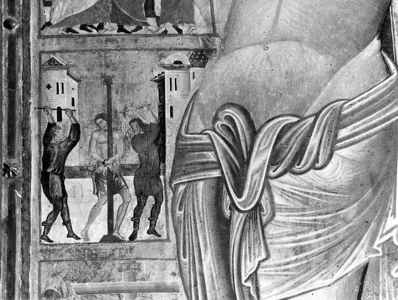 flagellazione di Cristo (dipinto, elemento d'insieme) di Coppo di Marcovaldo, Salerno di Coppo (sec. XIII)