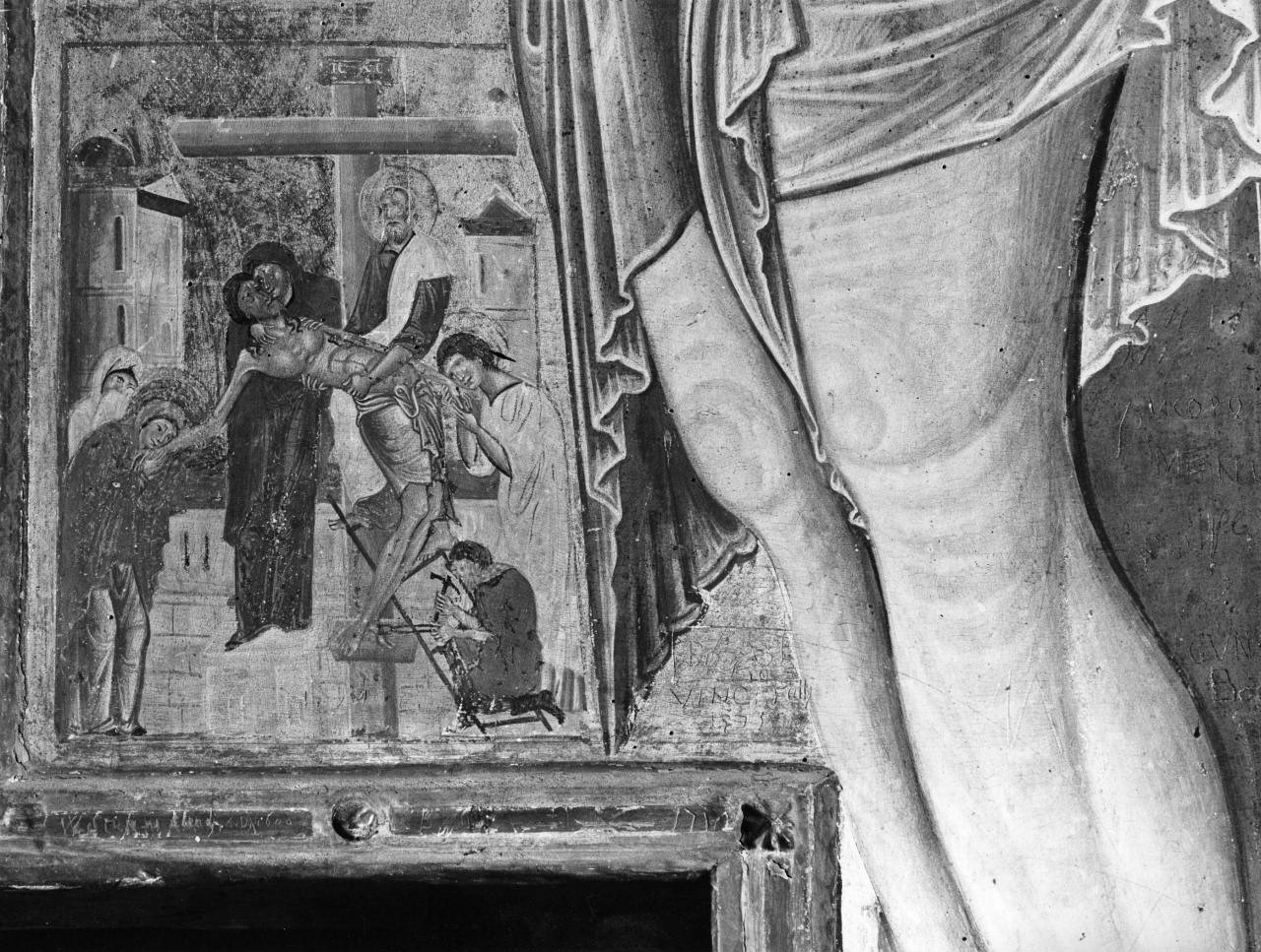 deposizione di Cristo dalla croce (dipinto, elemento d'insieme) di Coppo di Marcovaldo, Salerno di Coppo (sec. XIII)