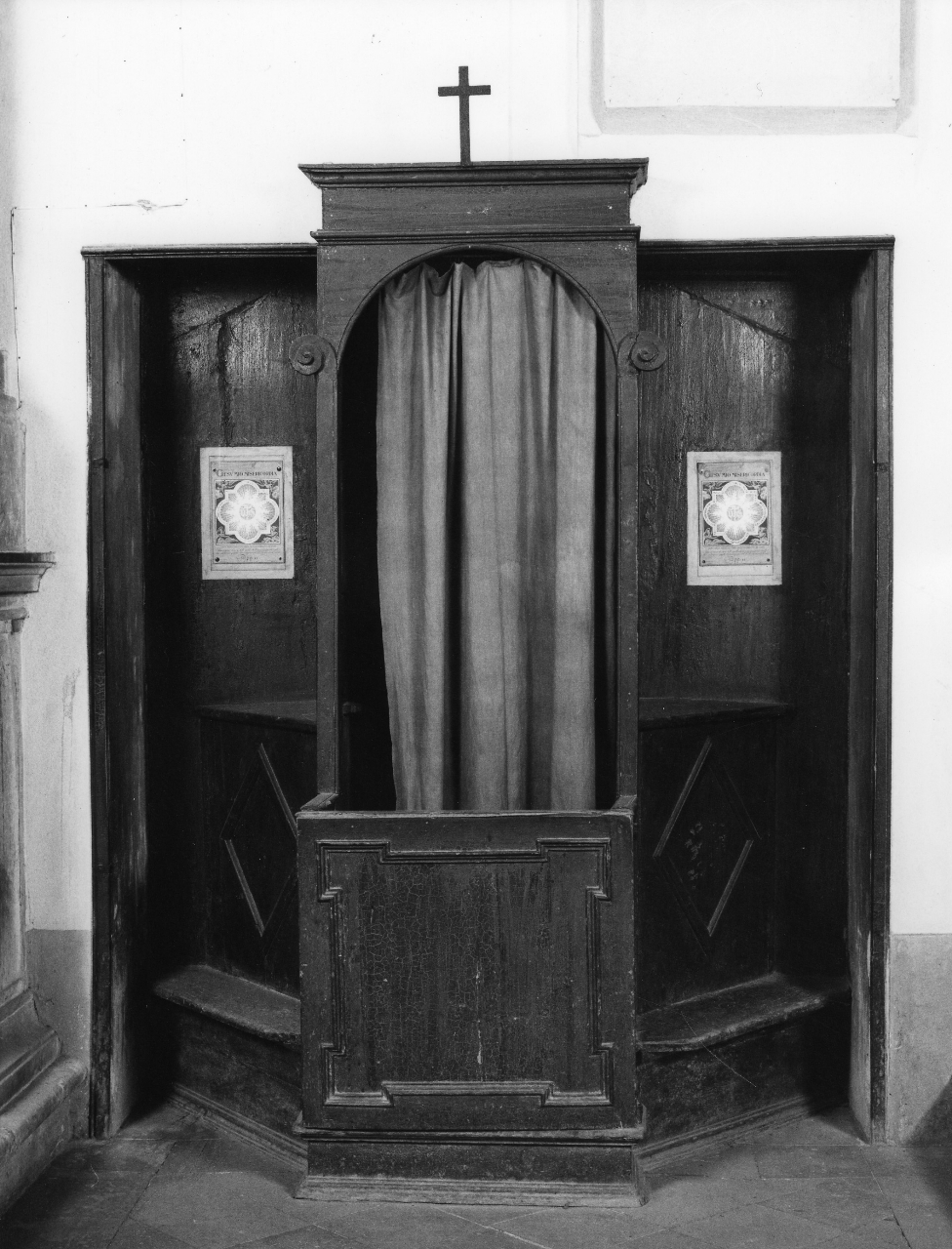 confessionale, serie - bottega toscana (metà sec. XIX)
