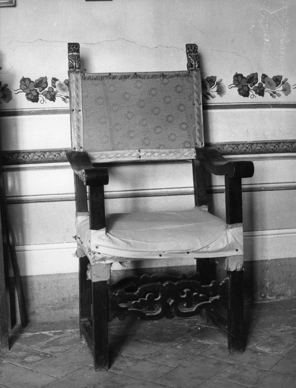 motivi decorativi vegetali (poltrona - da cerimonia) - bottega toscana (sec. XVII)