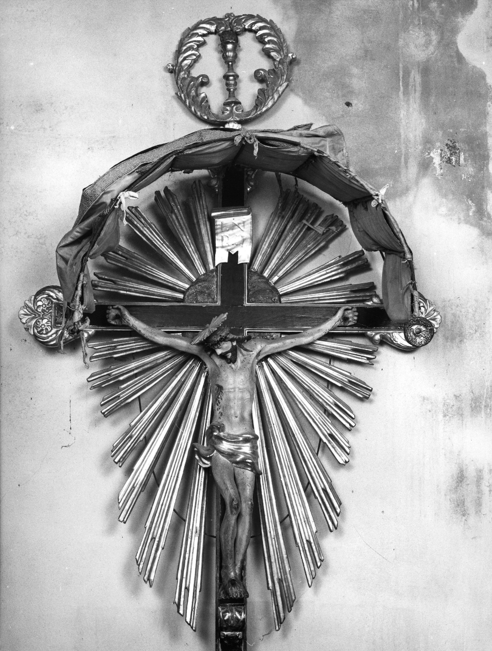 Cristo crocifisso (croce processionale) - bottega toscana (seconda metà sec. XIX)