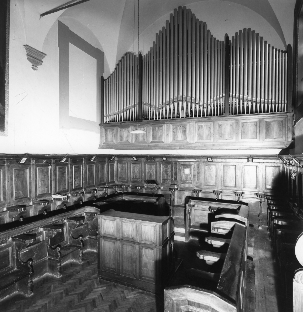 stalli del coro - bottega toscana (fine/inizio secc. XVII/ XVIII)