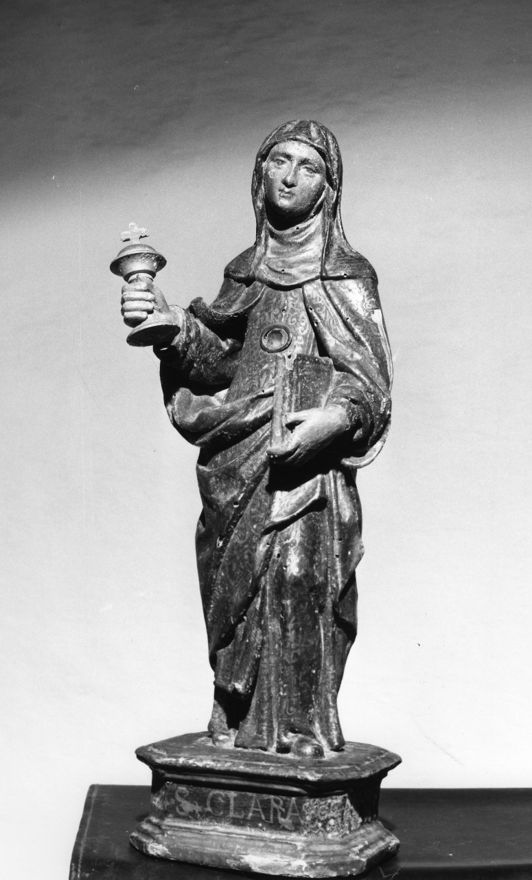 Santa Chiara (reliquiario - a statuetta, pendant) - bottega toscana (sec. XVII)
