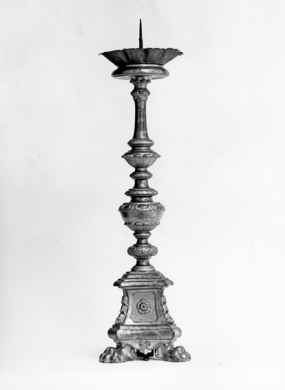 motivi decorativi floreali (candeliere, serie) - bottega fiorentina (fine sec. XVIII)