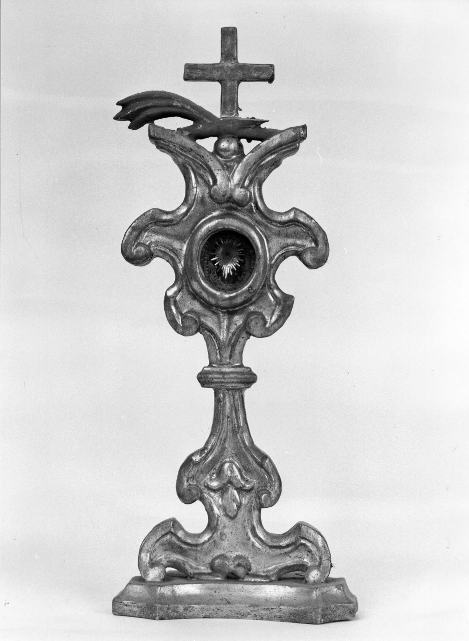 reliquiario - a ostensorio, coppia - bottega toscana (fine/inizio secc. XVIII/ XIX)