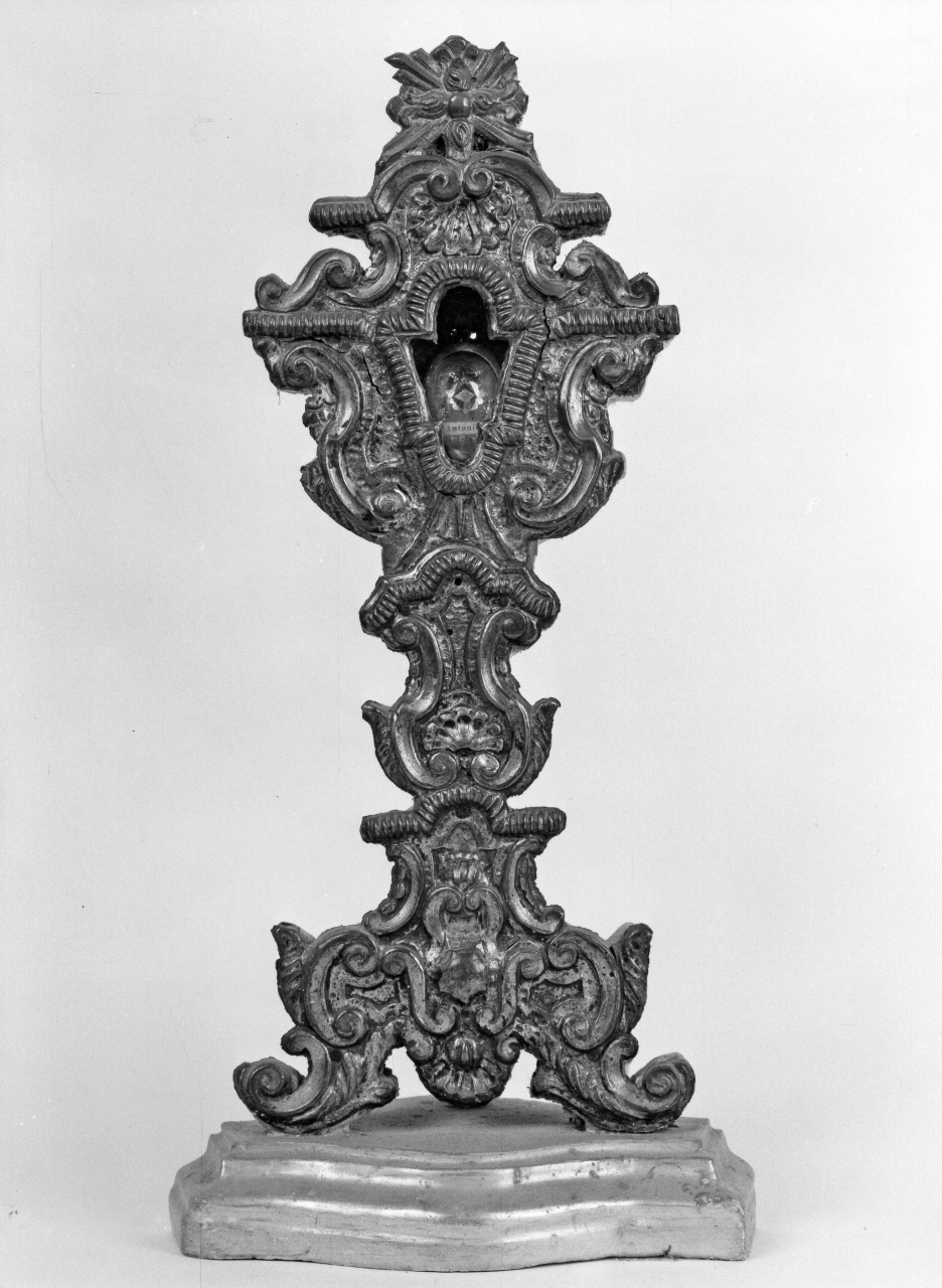 reliquiario - a ostensorio - bottega toscana (seconda metà sec. XVIII)