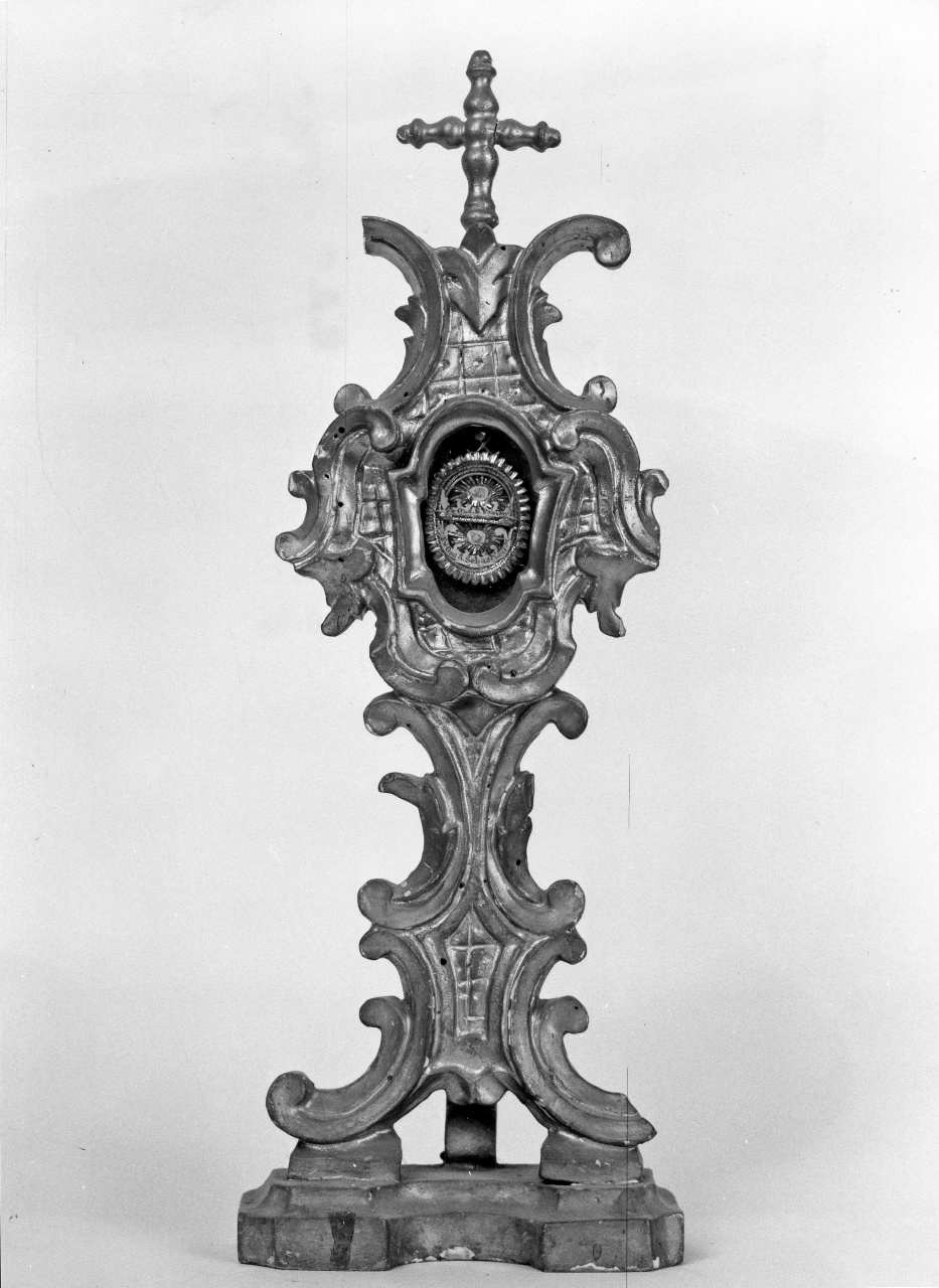 reliquiario - a ostensorio - bottega toscana (sec. XVIII)