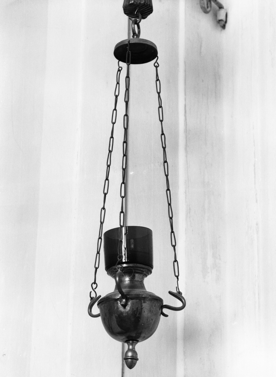 lampada pensile, coppia - bottega toscana (sec. XIX)