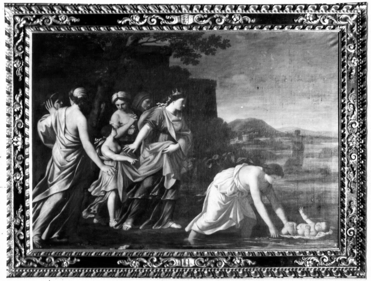 Mosè salvato dalle acque (dipinto) di Gimignani Giacinto (metà sec. XVII)