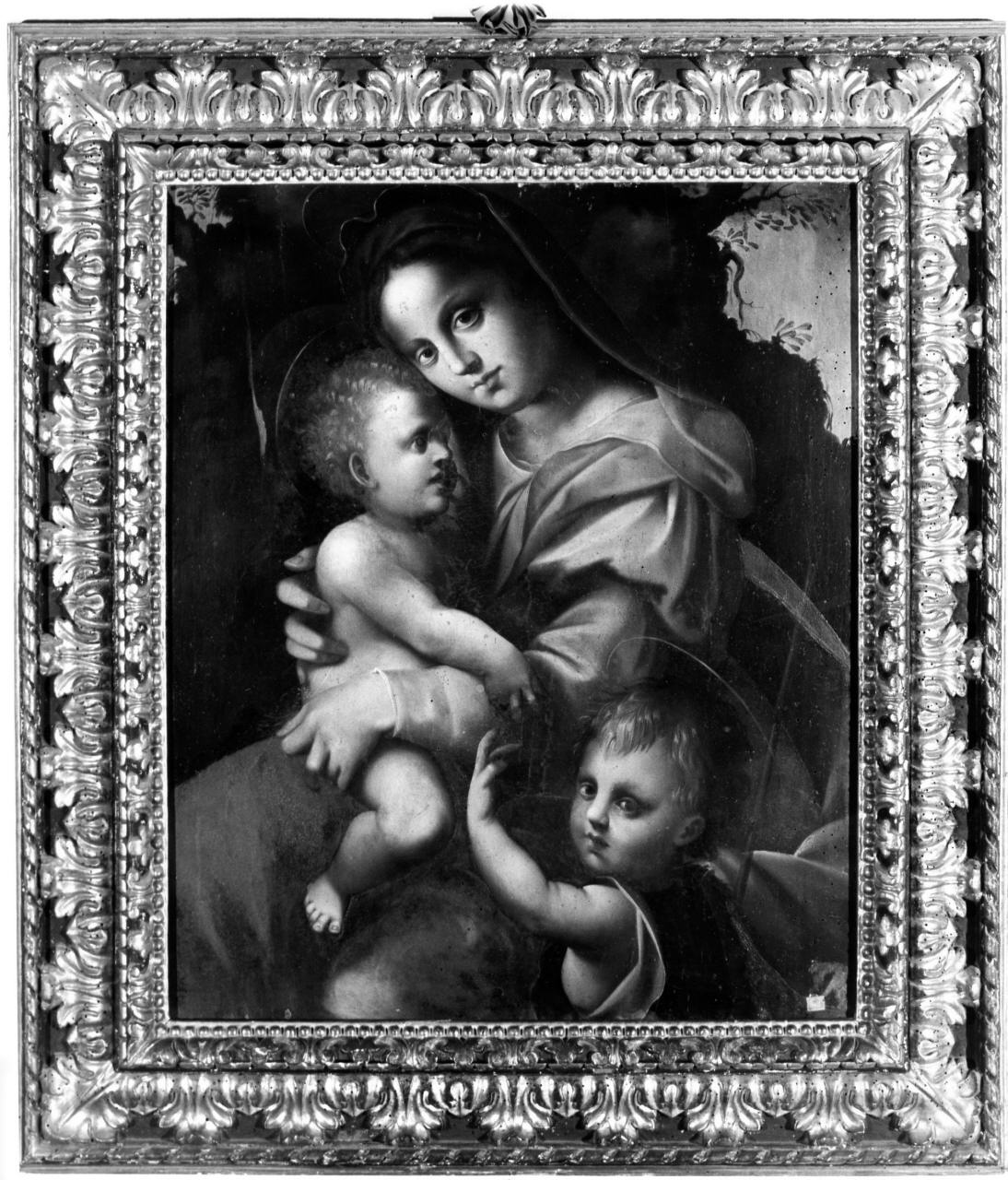 Madonna con Bambino e San Giovannino (dipinto) - ambito toscano (prima metà sec. XVI)