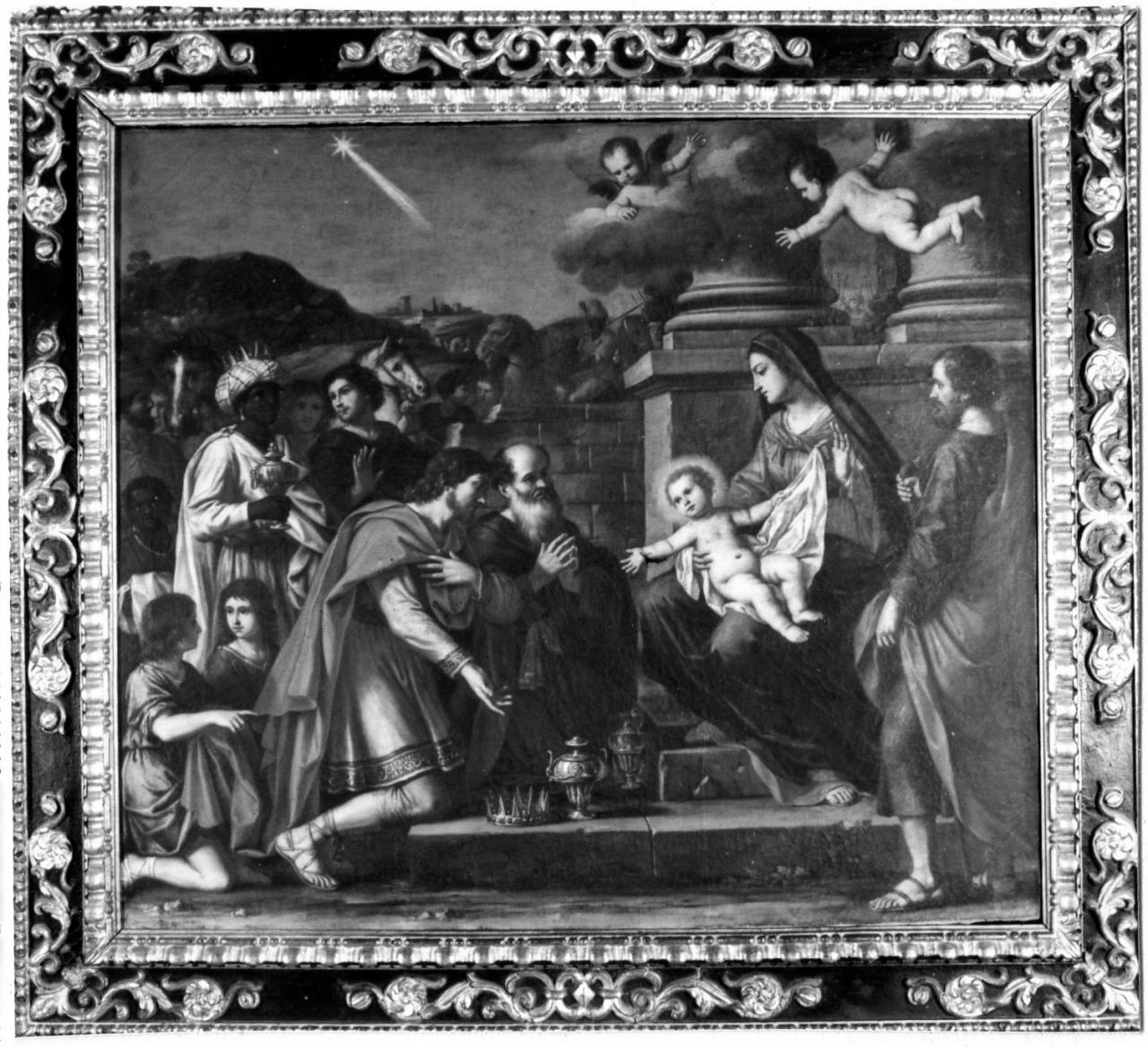 adorazione dei Re Magi (dipinto) di Gimignani Giacinto, Gemignani Lodovico (seconda metà sec. XVII)