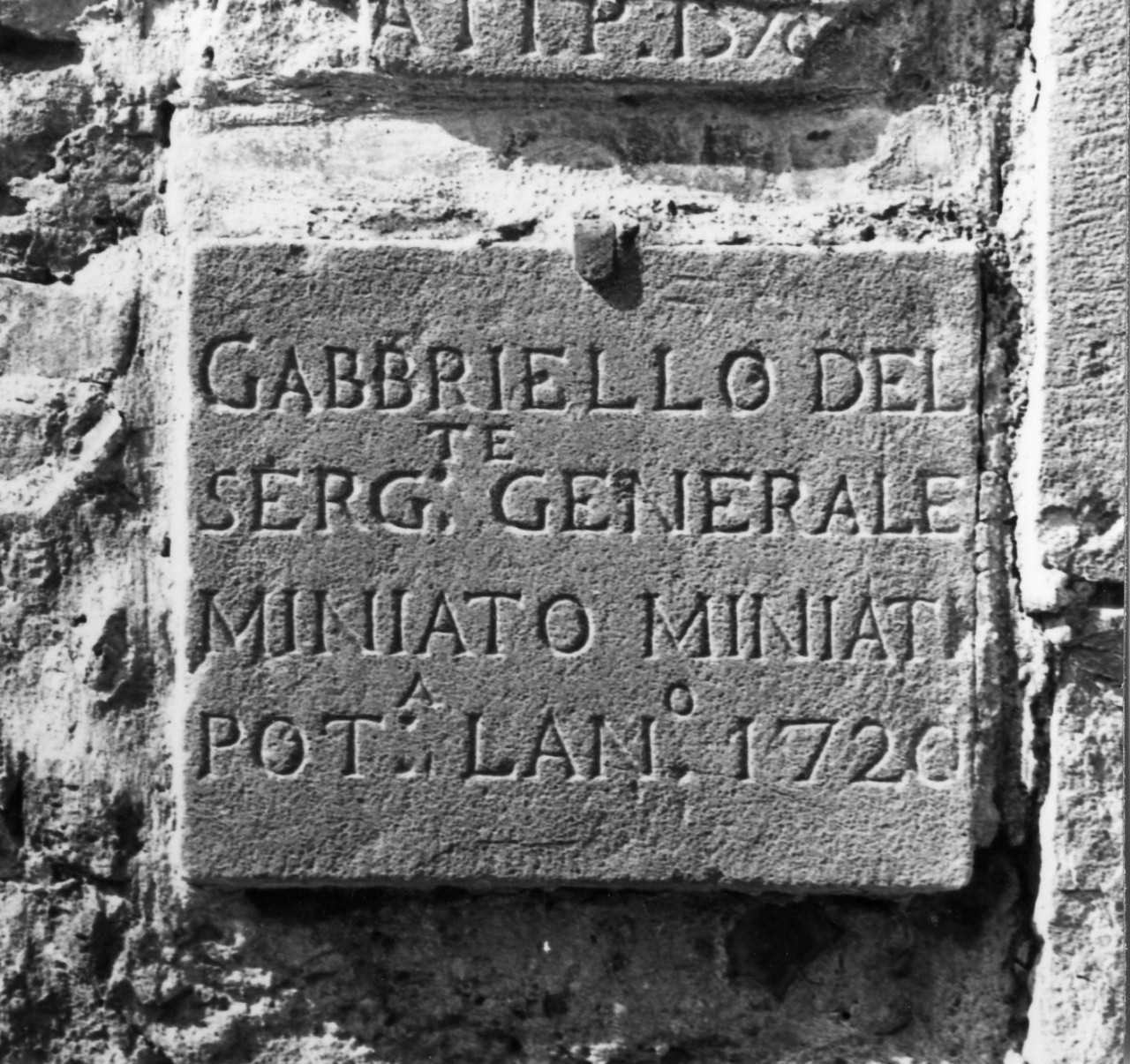 lapide - manifattura toscana (sec. XVIII)