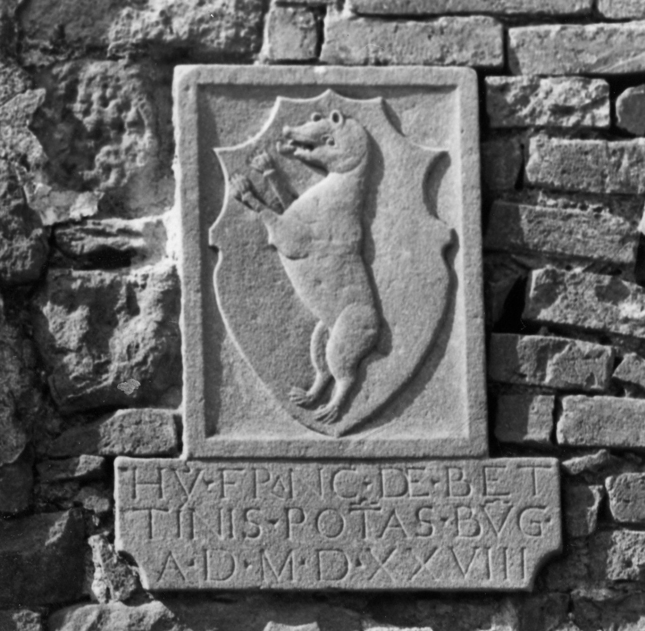 stemma gentilizio della famiglia Bettini (rilievo) - manifattura toscana (sec. XVI)