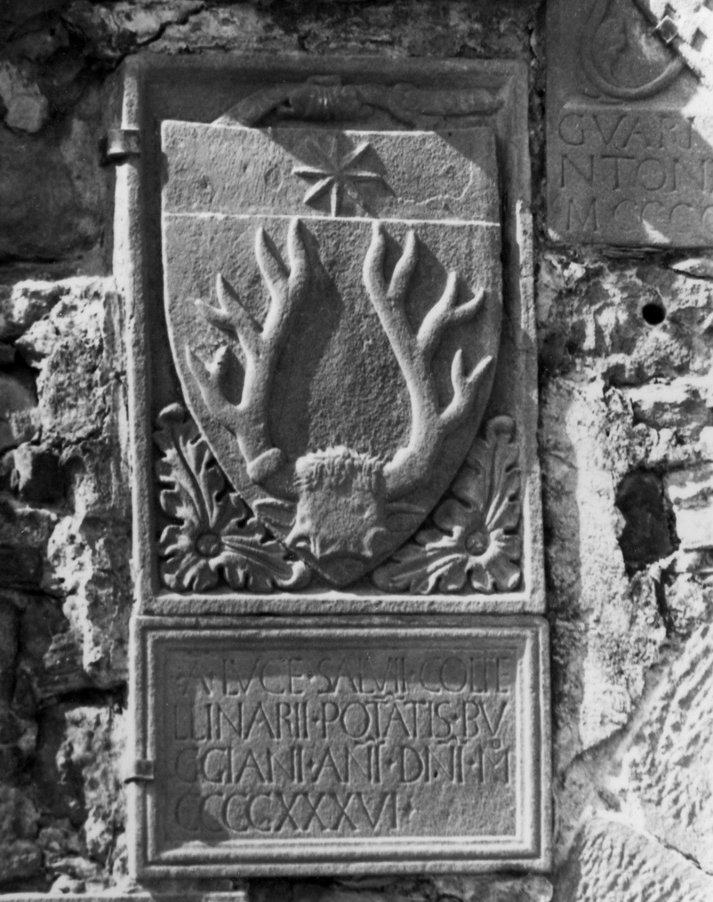 stemma gentilizio della famiglia Coltellinari (rilievo) - manifattura toscana (sec. XV)