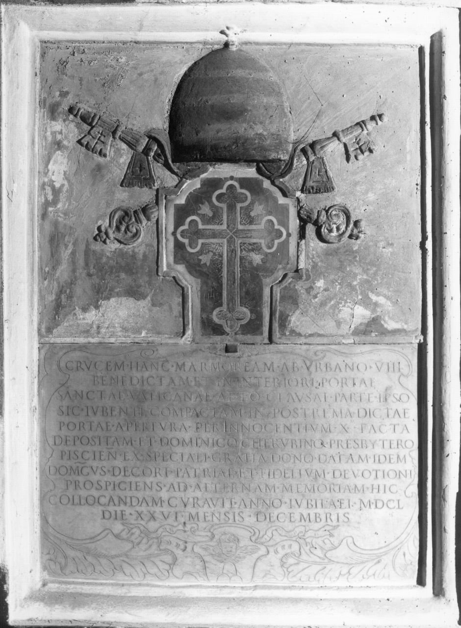 lapide - produzione toscana (sec. XVII)