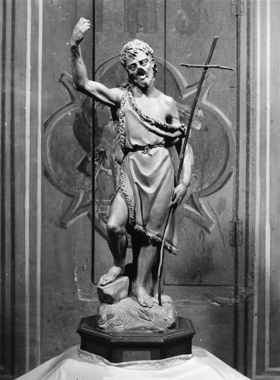 San Giovanni Battista (statuetta devozionale) di Collina Francesco (inizio sec. XX)