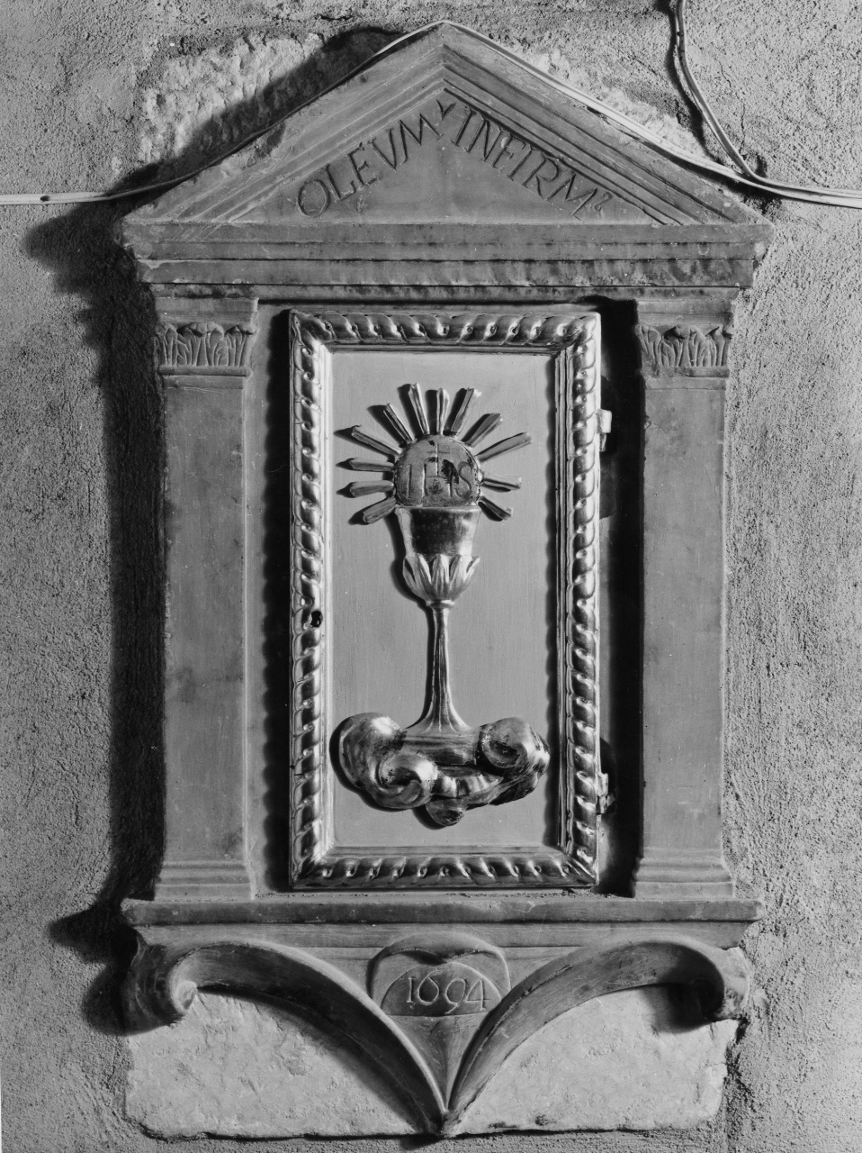 mostra di tabernacolo - a muro, insieme - bottega toscana (inizio sec. XVII, sec. XX)