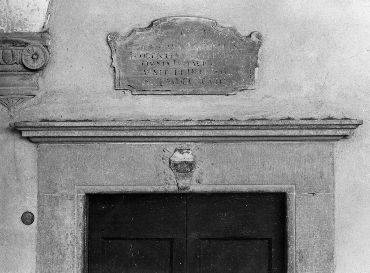 lapide documentaria - bottega toscana (sec. XVIII)