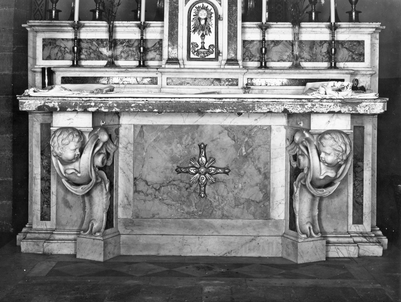 altare - a blocco, insieme - bottega toscana (fine sec. XVIII)