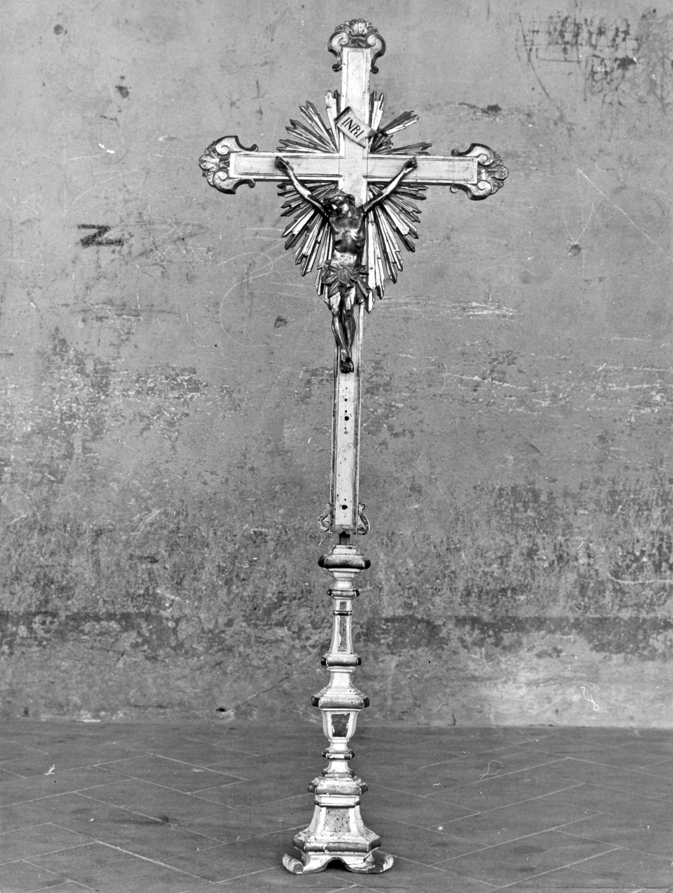 croce d'altare, insieme - bottega toscana (fine sec. XVIII)