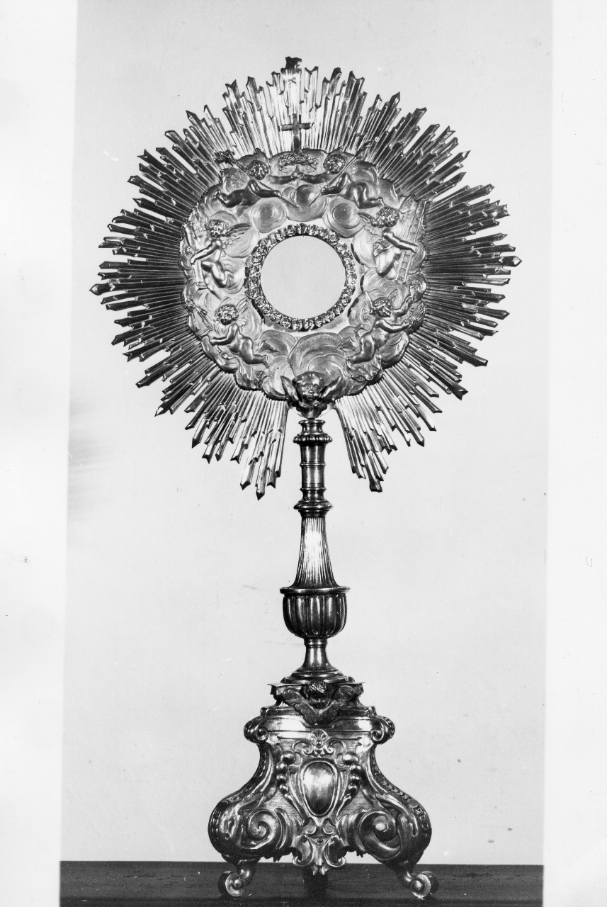 ostensorio - a raggiera - bottega toscana (sec. XVIII)