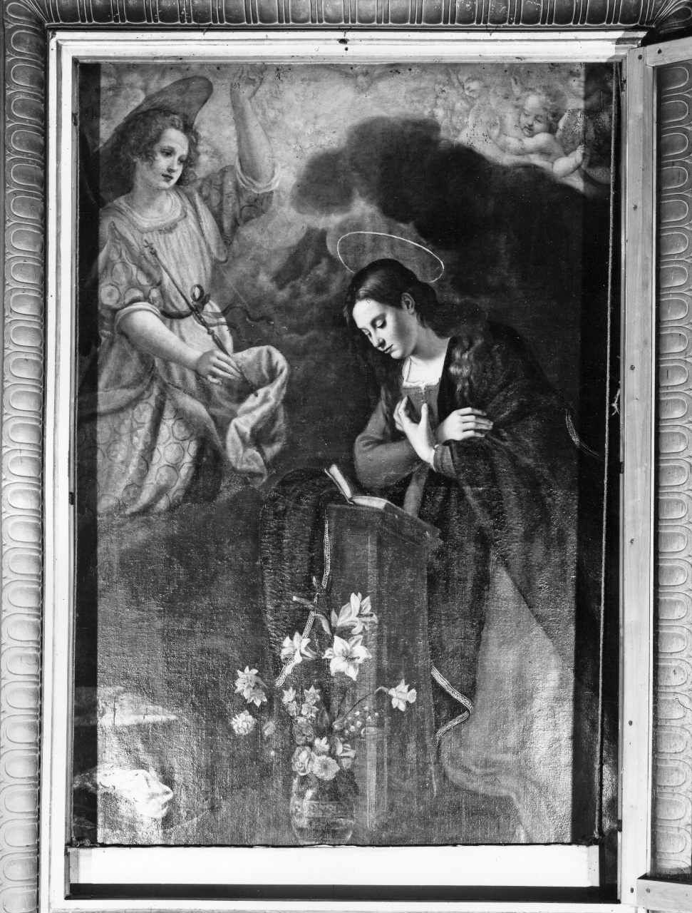 Annunciazione (dipinto) di Frilli Croci Domenico (sec. XVII)