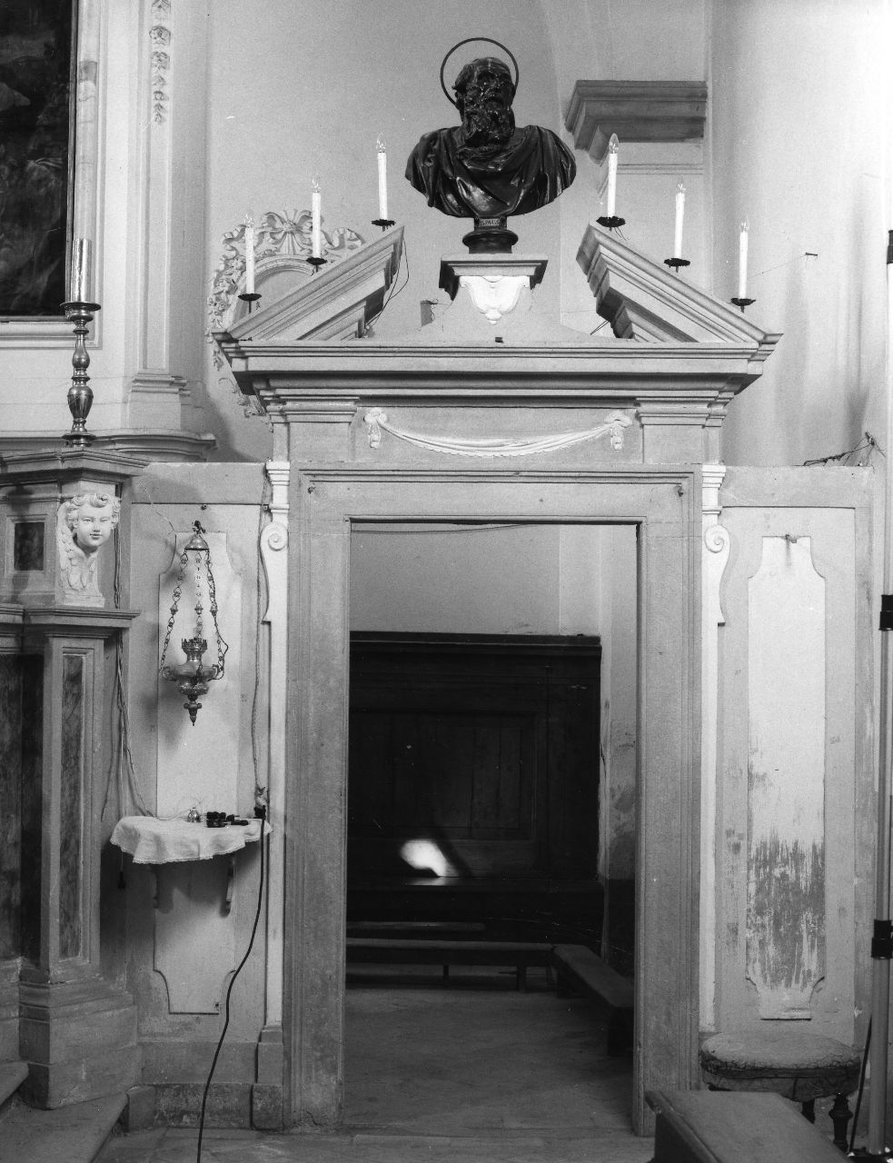 mostra di portale, serie - bottega toscana (sec. XVIII)