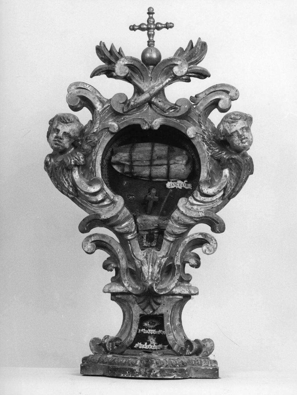 reliquiario - a ostensorio - bottega toscana (sec. XVIII)