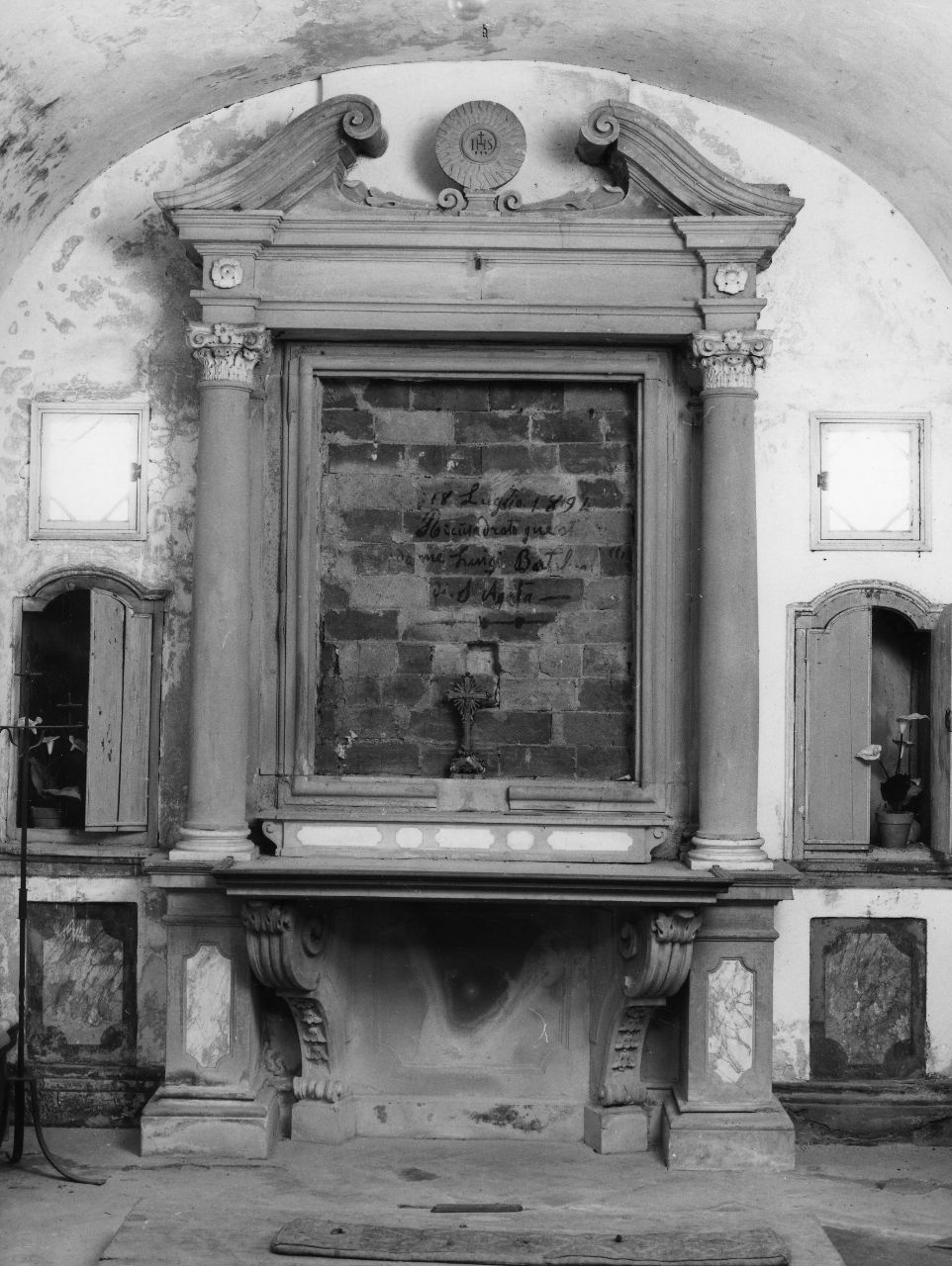 altare - a edicola - bottega toscana (sec. XVIII)