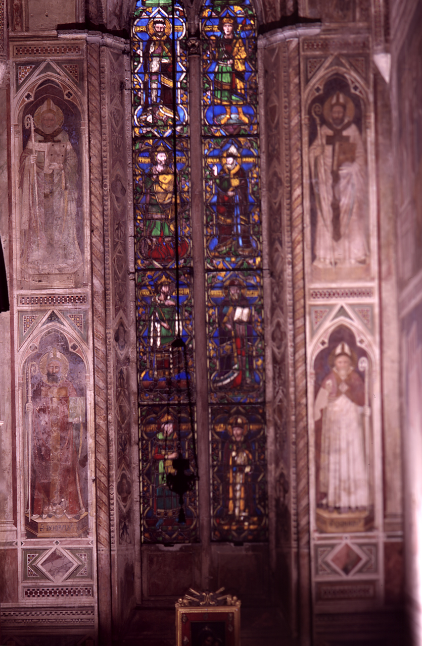 San Zanobi, San Romolo, Santi vescovi (dipinto) di Maso di Banco (sec. XIV)