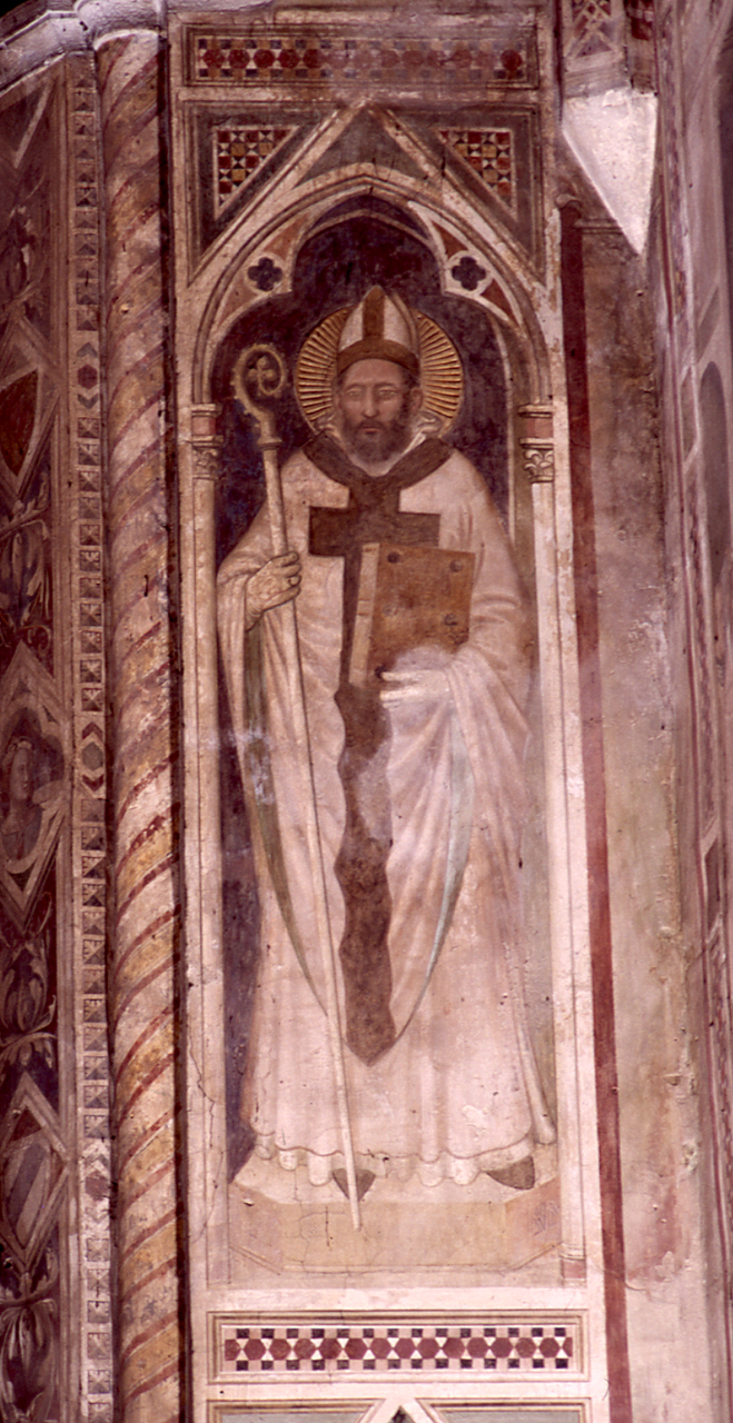 San Zanobi, San Romolo, Santi vescovi (dipinto) di Maso di Banco (sec. XIV) 