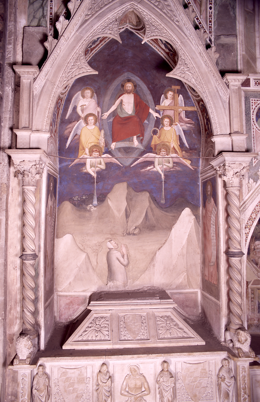 giudizio universale, angeli, profeti (dipinto) di Maso di Banco (sec. XIV) 