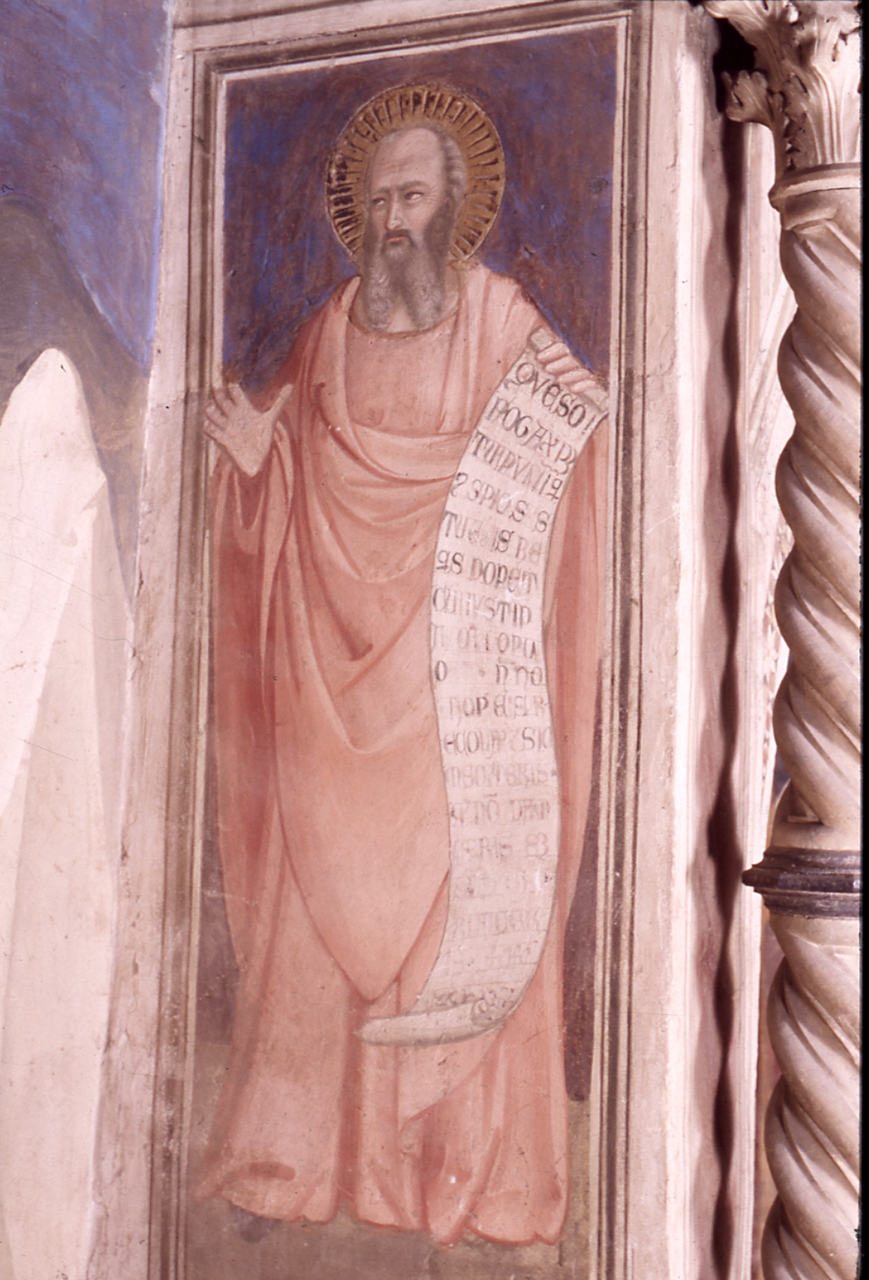giudizio universale, angeli, profeti (dipinto) di Maso di Banco (sec. XIV) 
