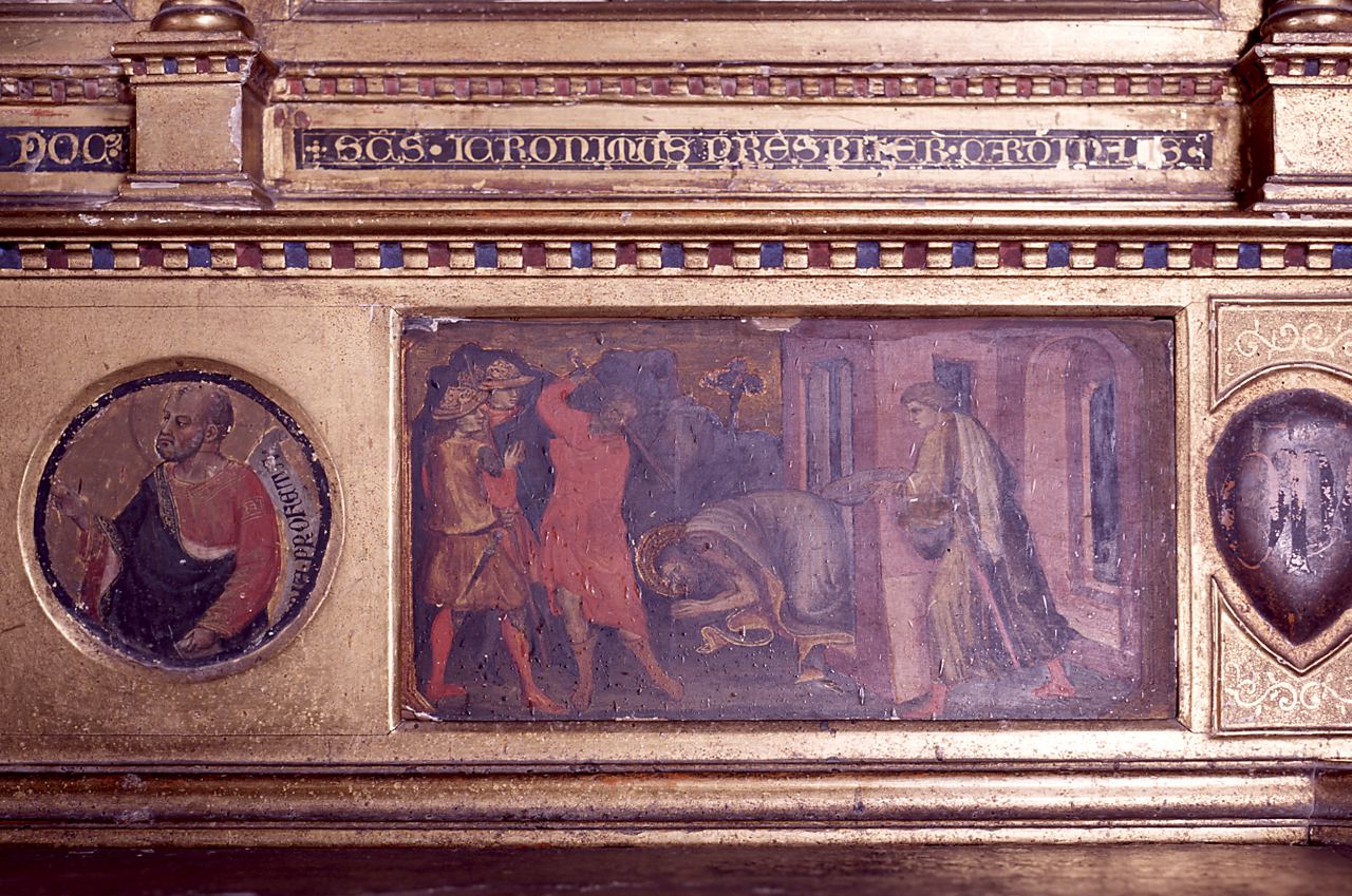 decapitazione di San Giovanni Battista (scomparto di predella) di Mariotto di Nardo (sec. XV)