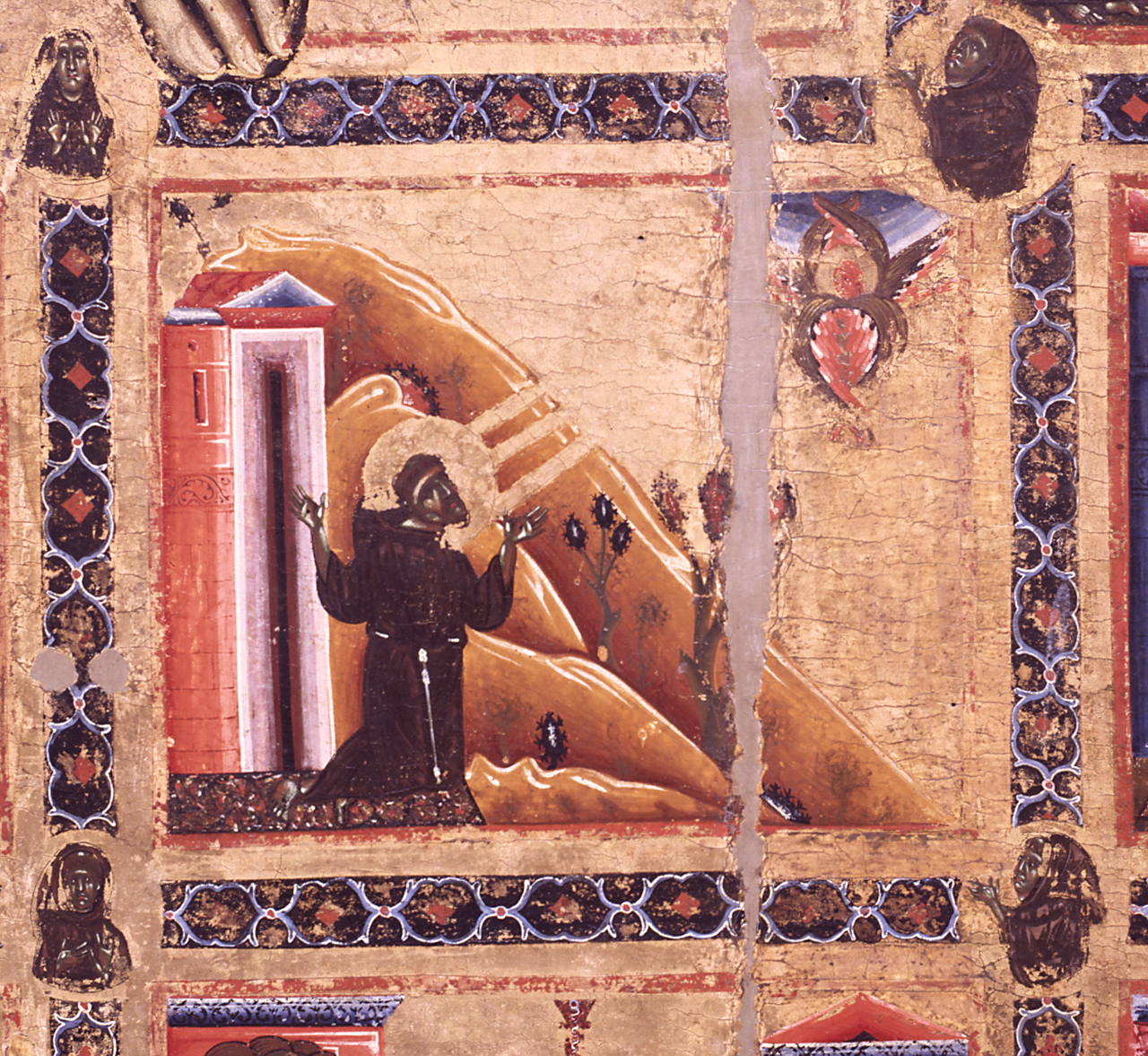 San Francesco d'Assisi riceve le stimmate (dipinto) di Maestro del San Francesco Bardi (sec. XIII)