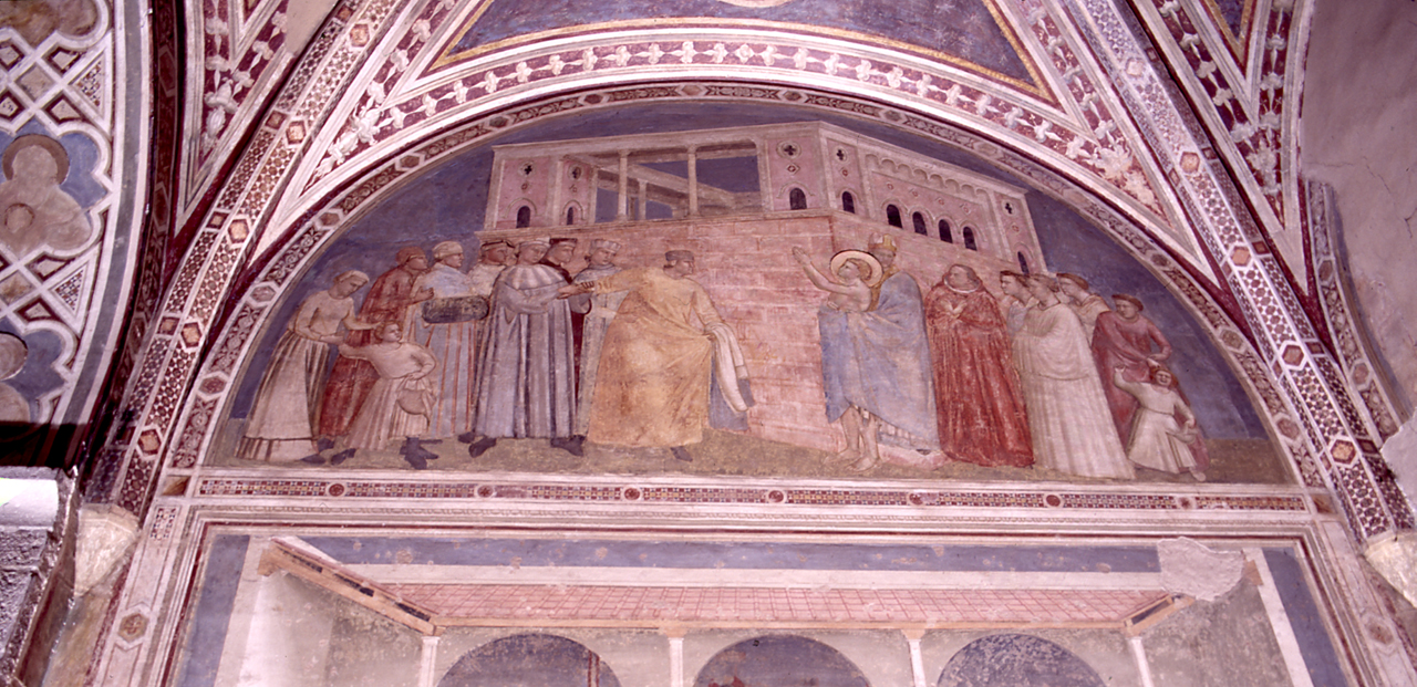 San Francesco d'Assisi rinuncia ai beni del padre (dipinto) di Giotto (sec. XIV)