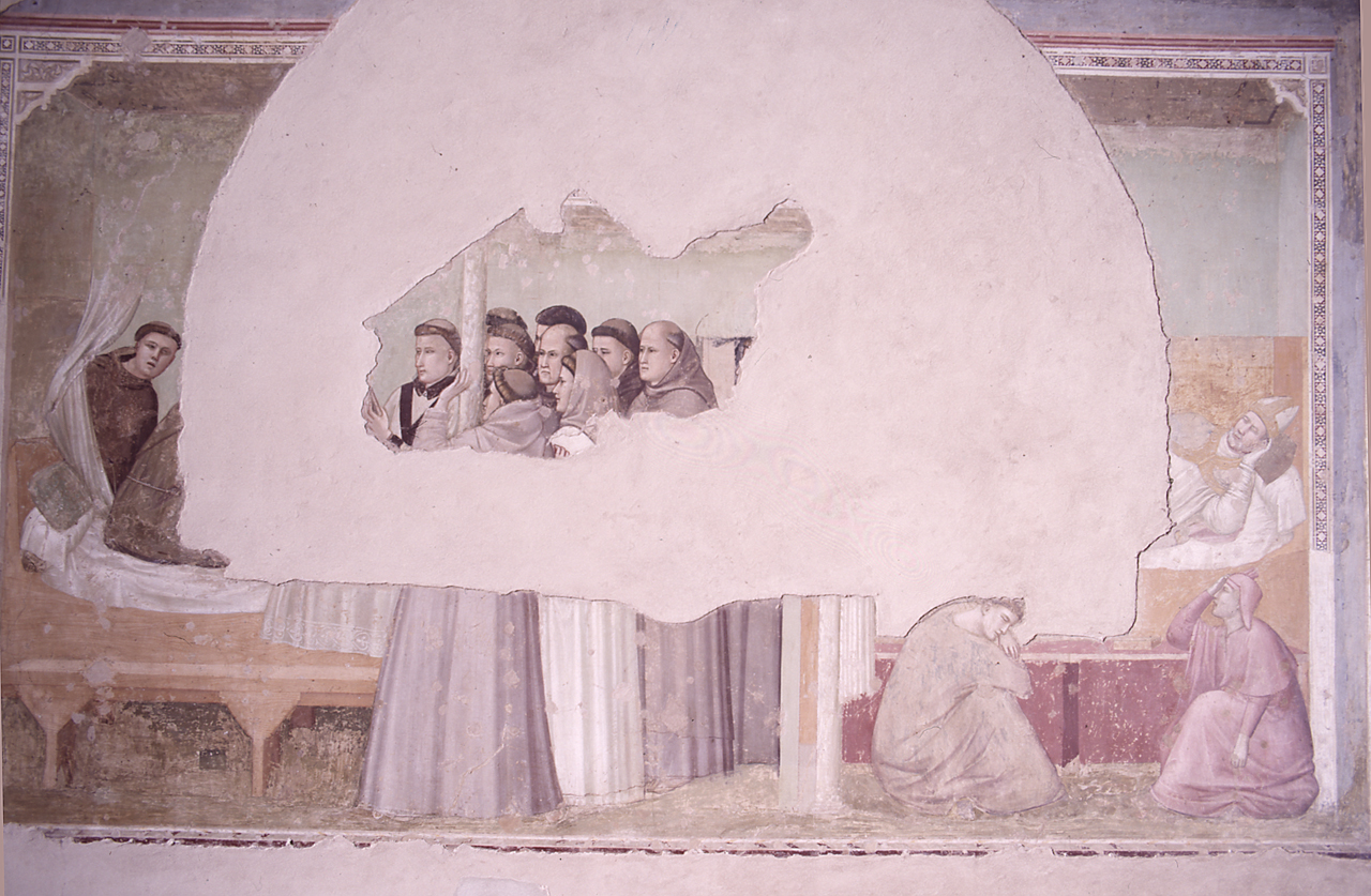 San Francesco d'Assisi appare a frate Agostino e al vescovo Guido d'Assisi (dipinto) di Giotto (sec. XIV)