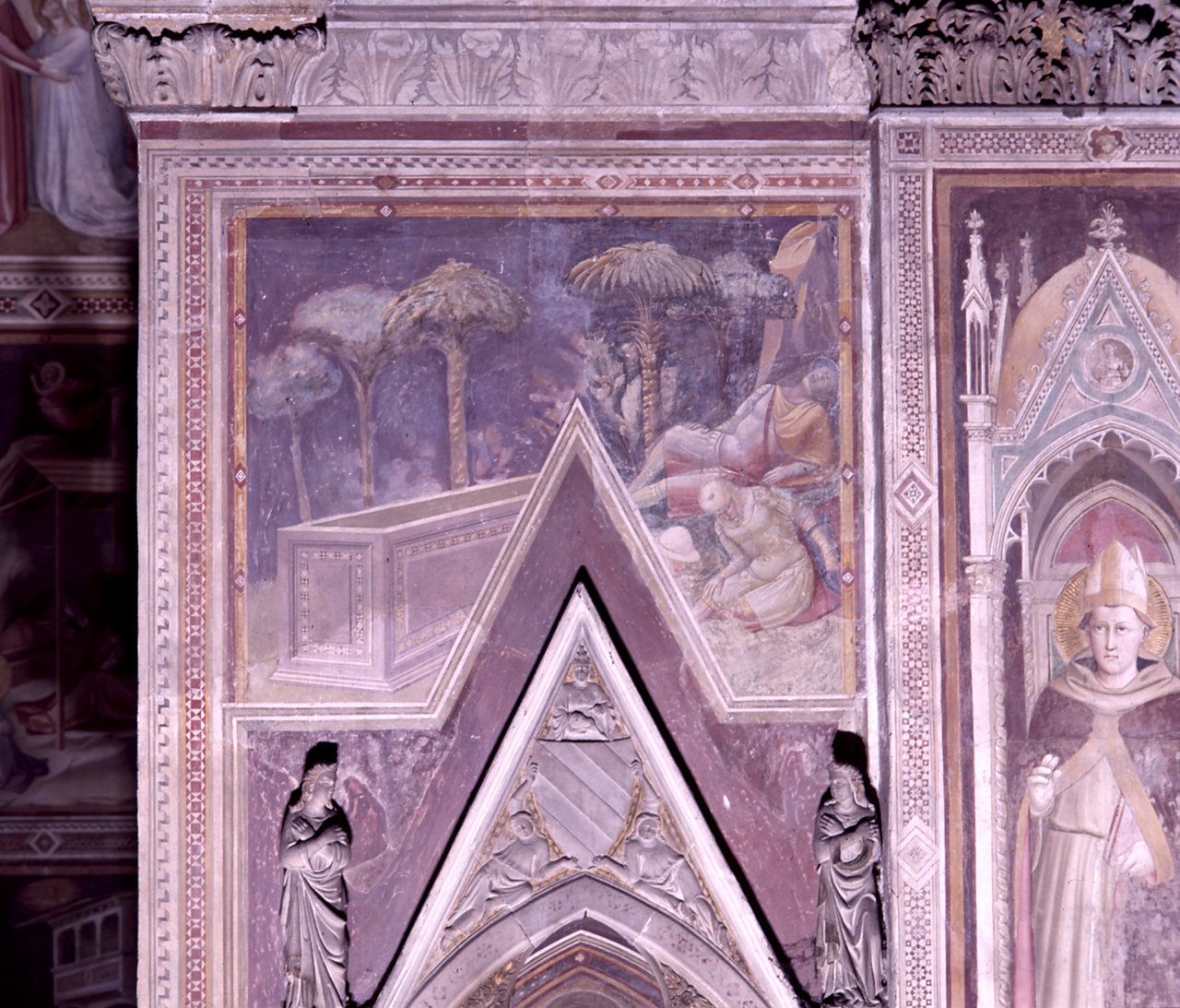 resurrezione di Cristo (dipinto) di Gaddi Taddeo (e aiuti) (sec. XIV)