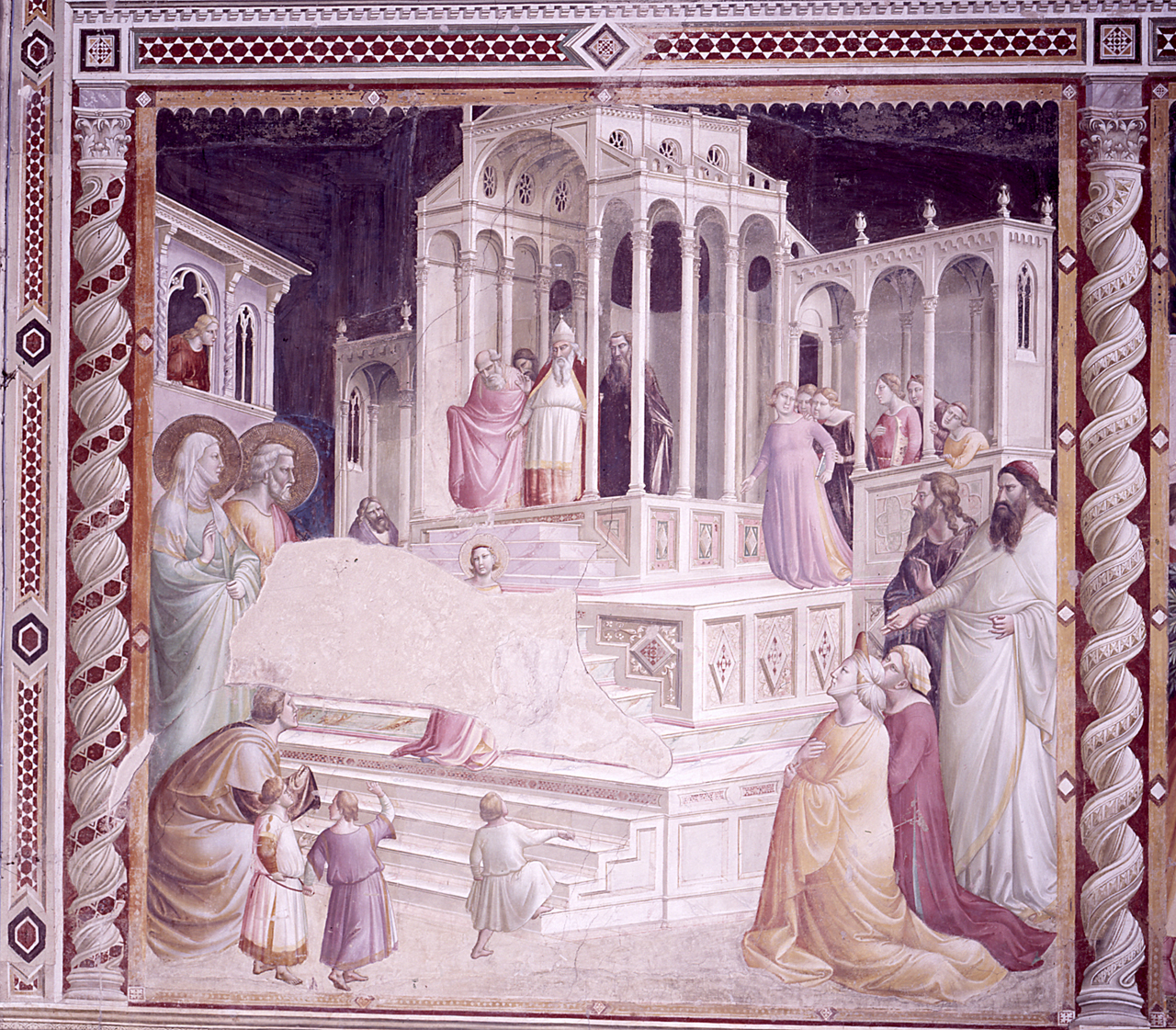 presentazione di Maria Vergine al tempio (dipinto) di Gaddi Taddeo (secondo quarto sec. XIV)