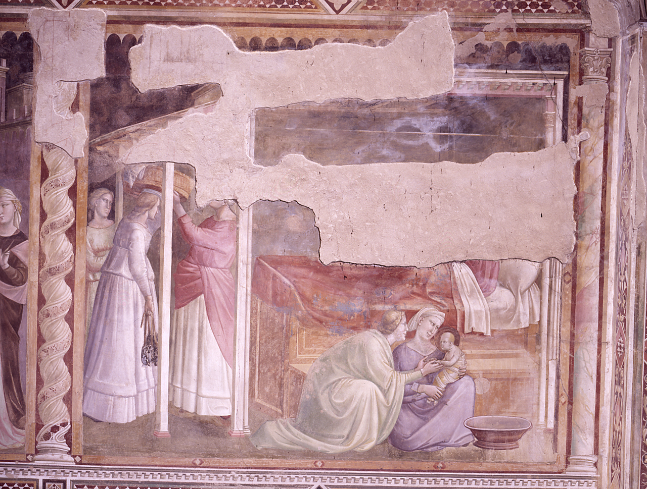nascita di Maria Vergine (dipinto) di Gaddi Taddeo (secondo quarto sec. XIV)