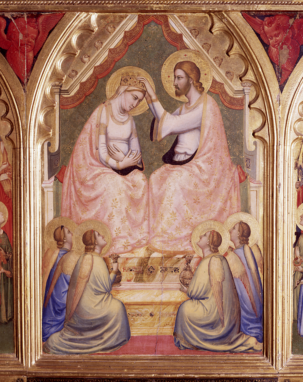 incoronazione di Maria Vergine (scomparto di polittico) di Giotto (e aiuti), Gaddi Taddeo (secondo quarto sec. XIV)